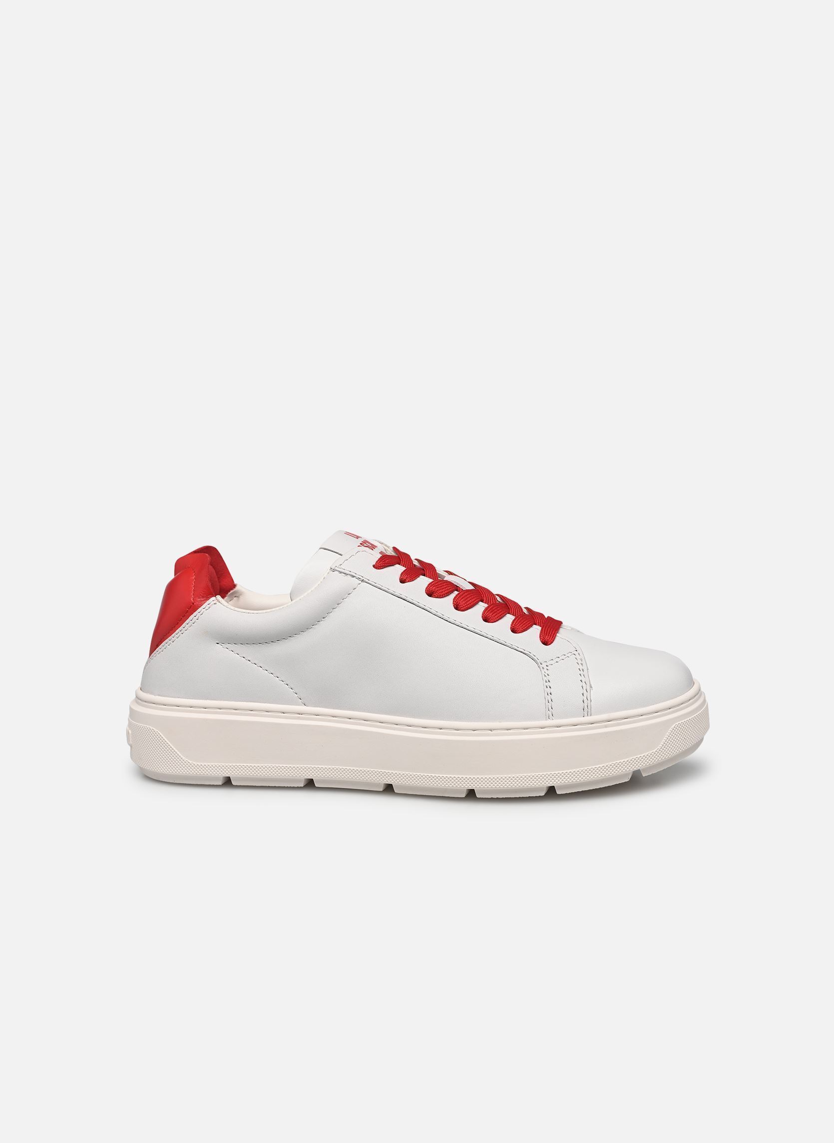 Lage sneakers SNEAKERD.BOLD40 VIT BIAN/NAPPA ROSS dames rood Love Moschino Lage sneakers SNEAKERD.BOLD40 VIT BIAN/NAPPA ROSS dames rood White/red
