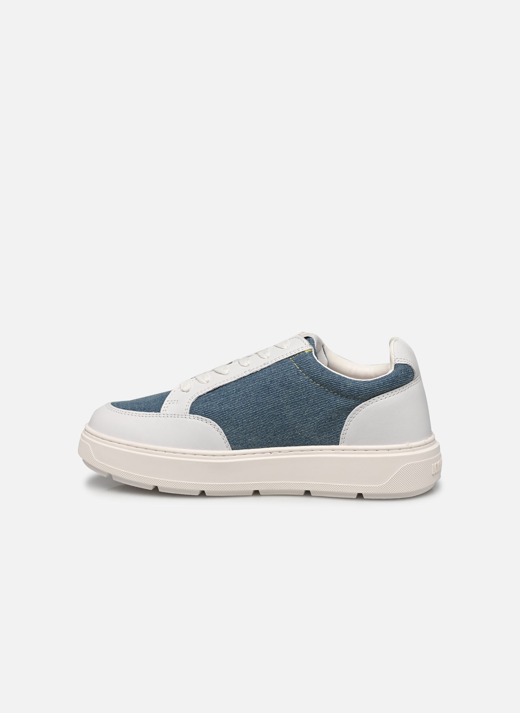 Niedrige Sneaker CRYSTAL LOVE JA15326G1M damen weiß Love Moschino Niedrige Sneaker CRYSTAL LOVE JA15326G1M damen weiß LIGHT BLUE/WHITE/RED