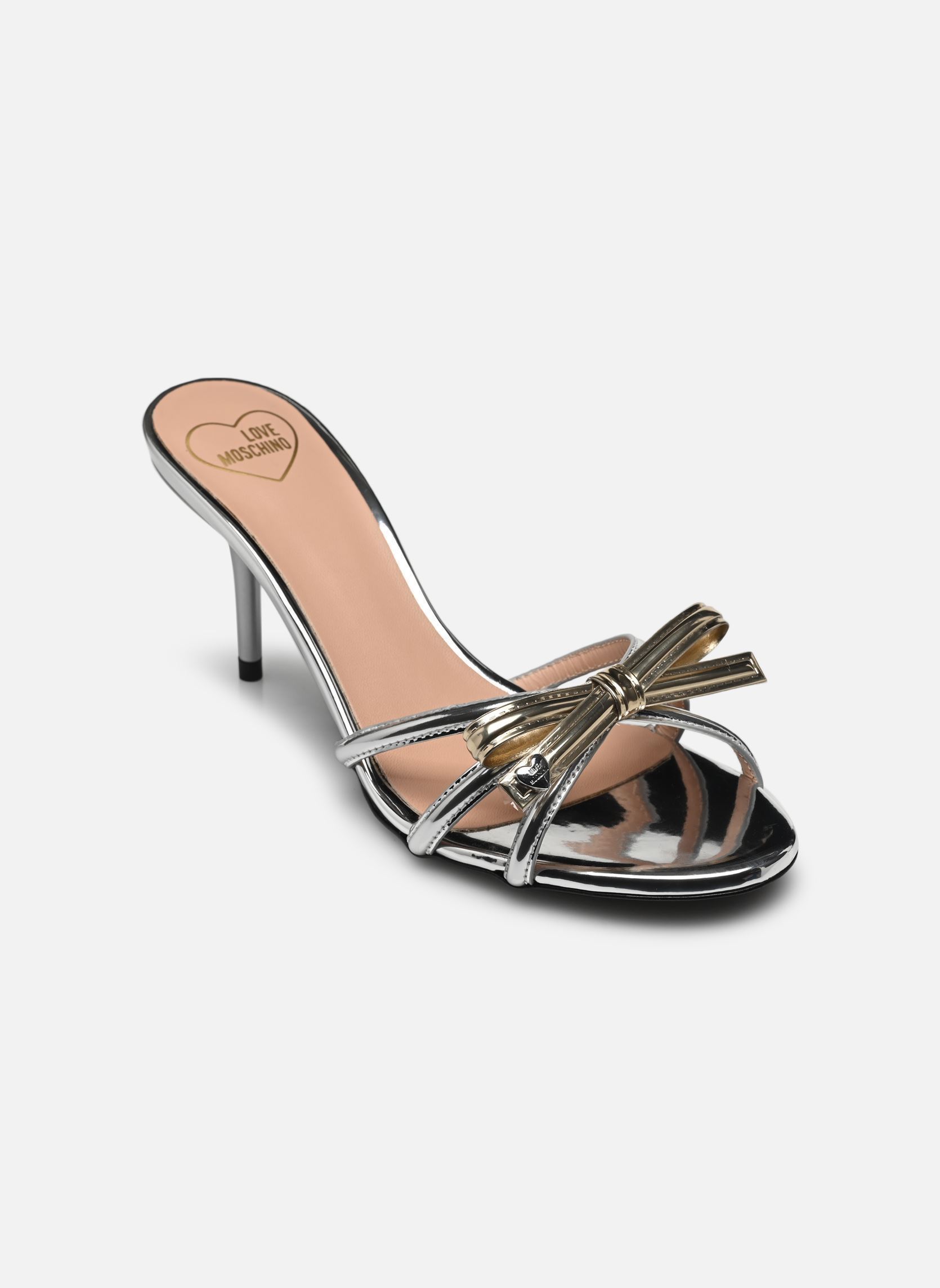Pantoletten und Clogs BOLD LOVE JA15154G1M damen silber Love Moschino Pantoletten und Clogs BOLD LOVE JA15154G1M damen silber SILVER/PLATINUM