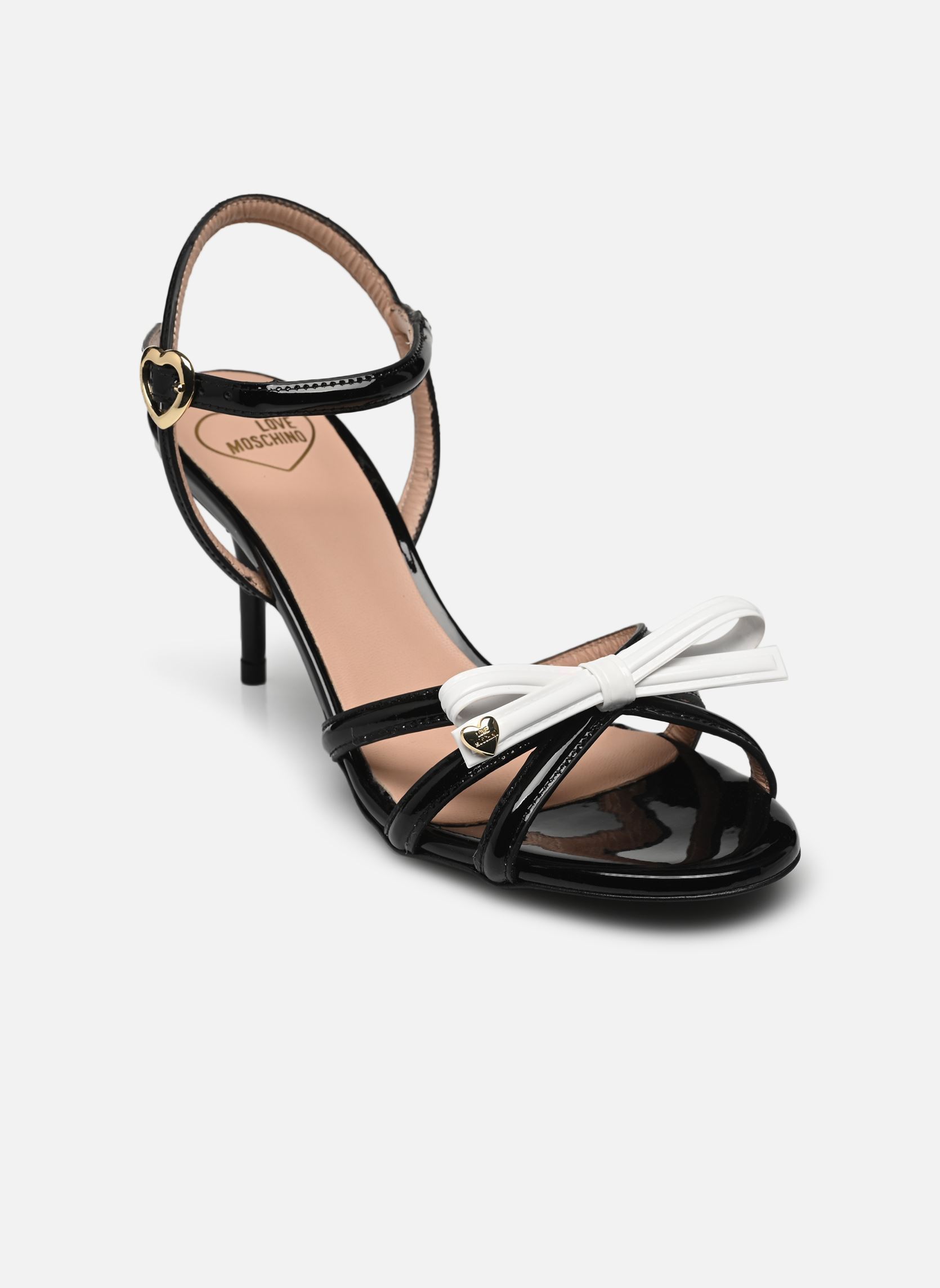Sandali SLEEK BOW JA28036G1M donna nero Love Moschino Sandali SLEEK BOW JA28036G1M donna nero BLACK/WHITE
