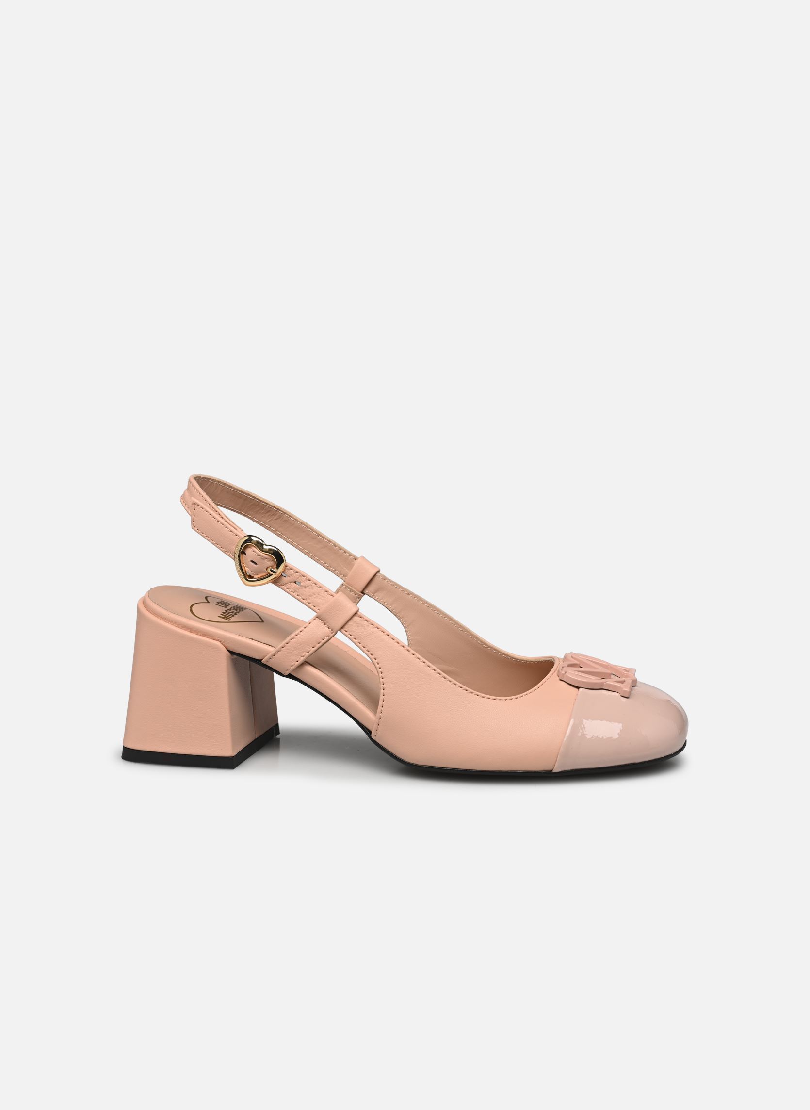 Pumps mit Riemchen LM MONOGRAM JA10117G1M damen beige Love Moschino Pumps mit Riemchen LM MONOGRAM JA10117G1M damen beige POWDER/POWDER