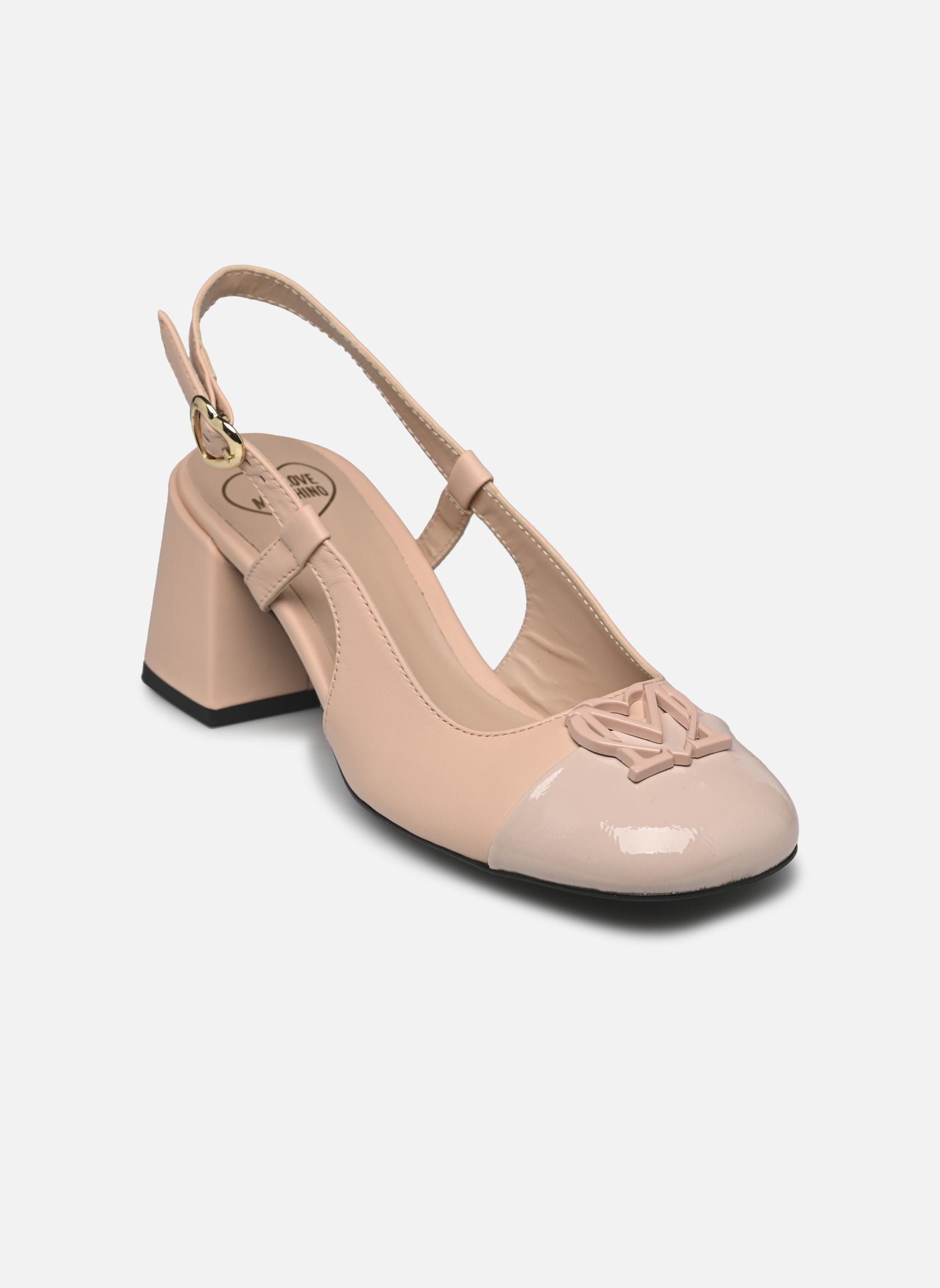 Pumps mit Riemchen LM MONOGRAM JA10117G1M damen beige Love Moschino Pumps mit Riemchen LM MONOGRAM JA10117G1M damen beige POWDER/POWDER
