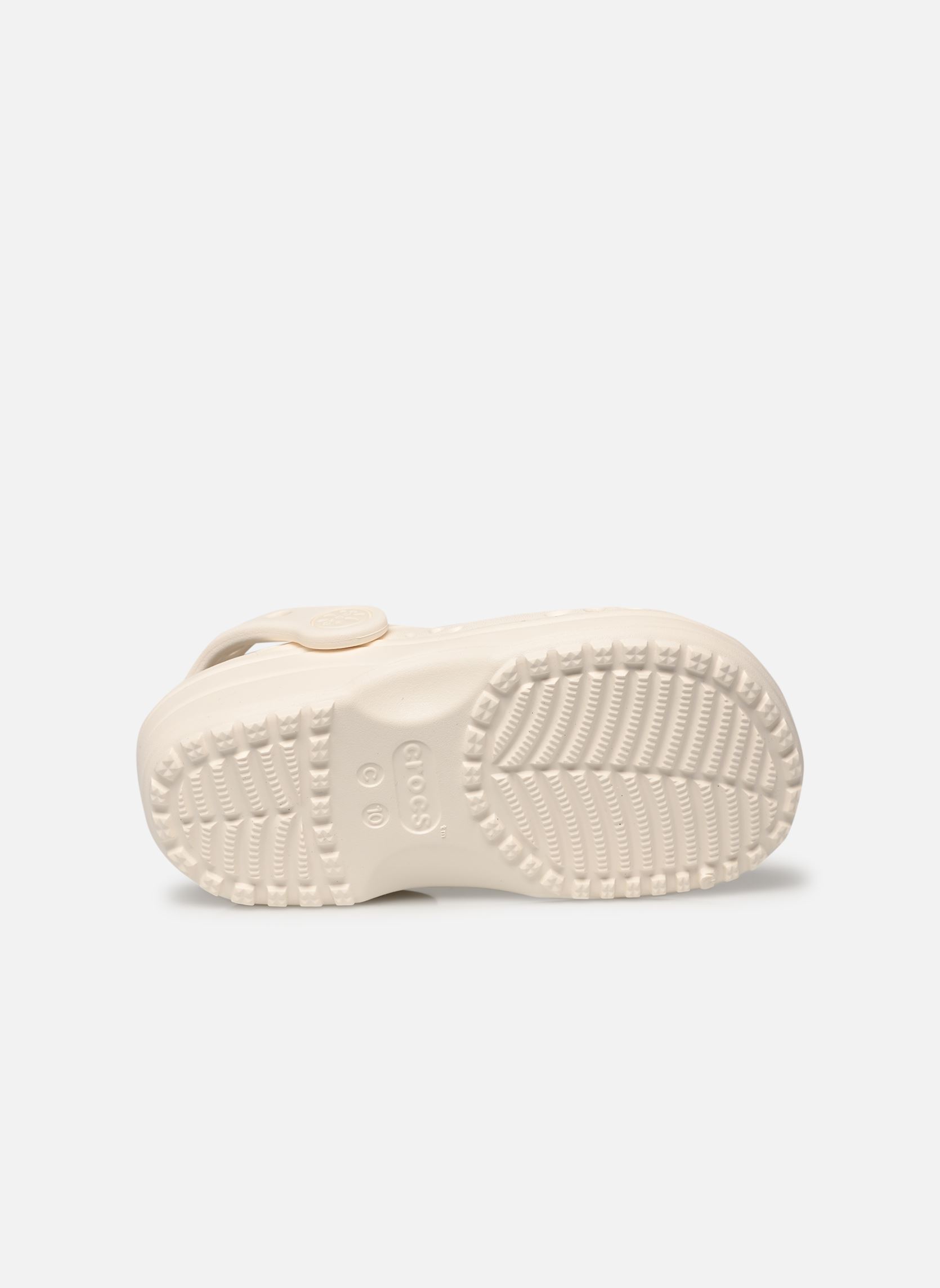 Pantoletten und Clogs Classic Floral Cut Out Clog K mädchen weiß Crocs Pantoletten und Clogs Classic Floral Cut Out Clog K mädchen weiß CHALK
