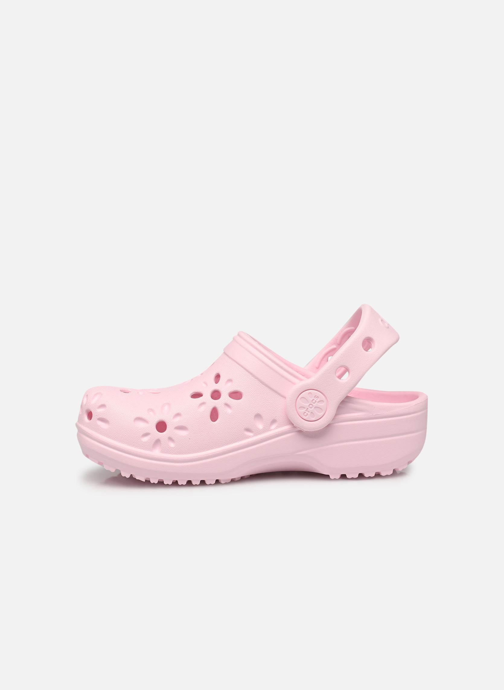 Mules et sabots Classic Floral Cut Out Clog K fille rose Crocs Mules et sabots Classic Floral Cut Out Clog K fille rose Pink Milk