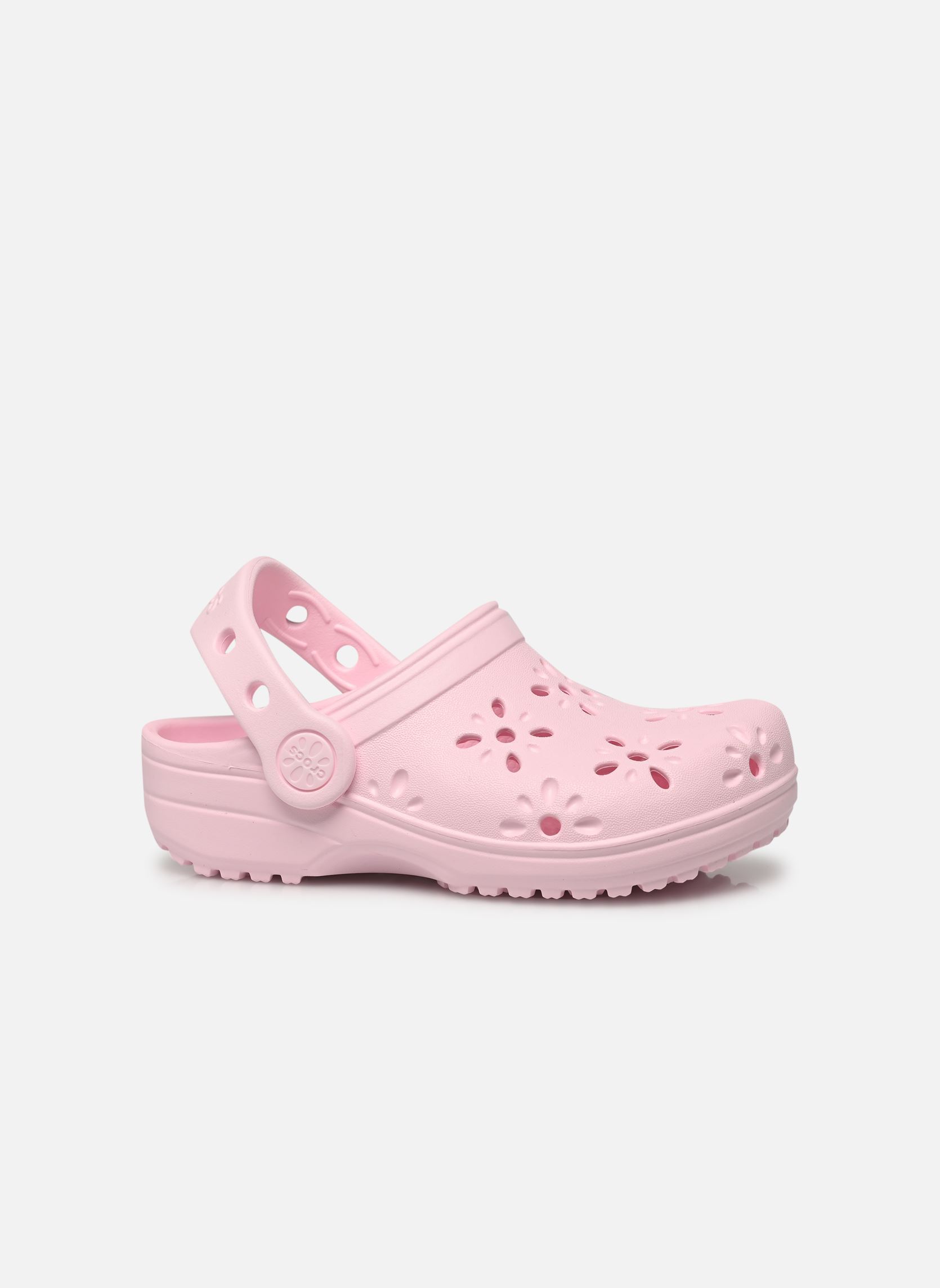 Mules et sabots Classic Floral Cut Out Clog K fille rose Crocs Mules et sabots Classic Floral Cut Out Clog K fille rose Pink Milk