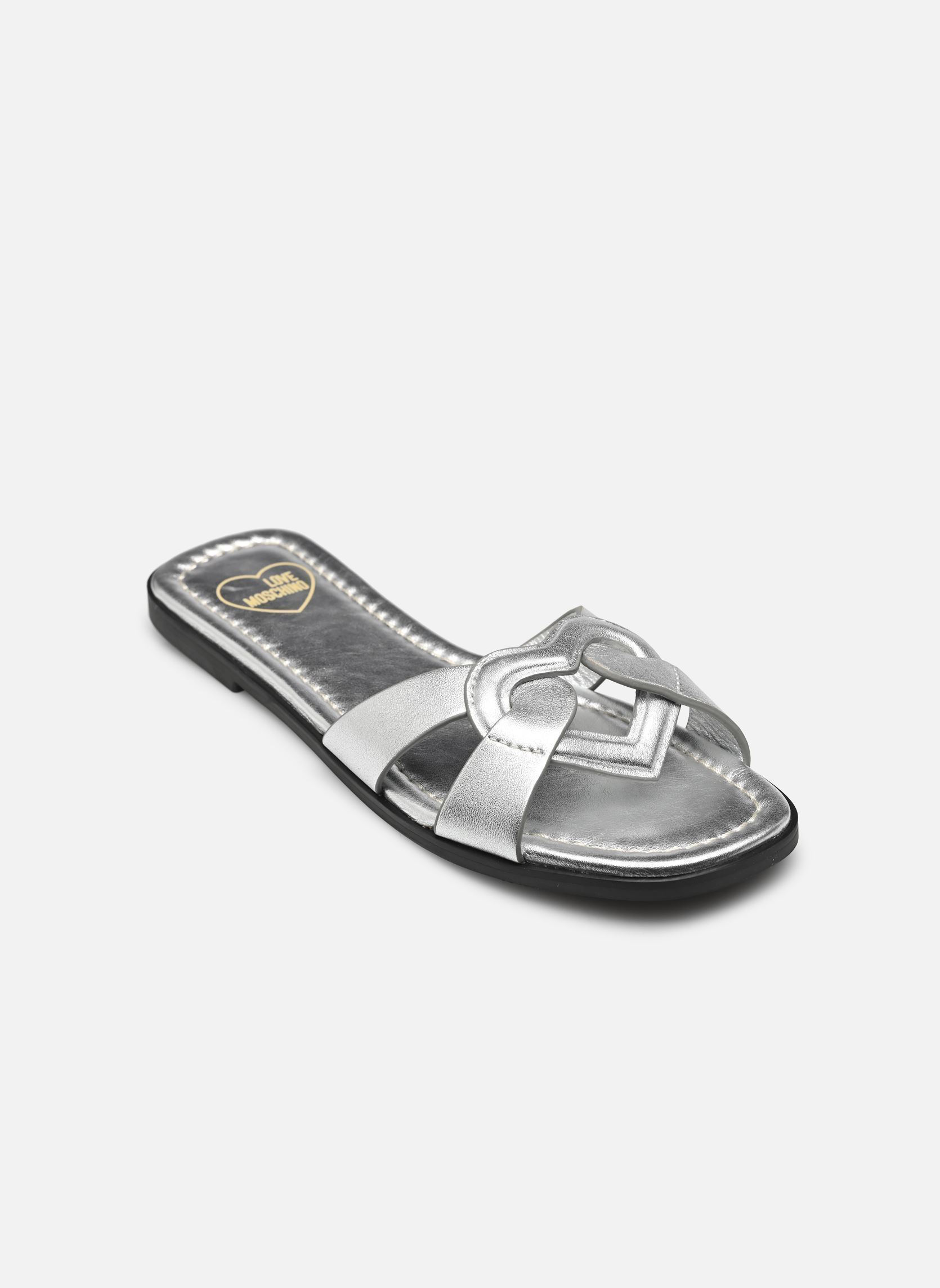 Mules et sabots FILLED HEART JA28092G1M femme argent Love Moschino Mules et sabots FILLED HEART JA28092G1M femme argent SILVER