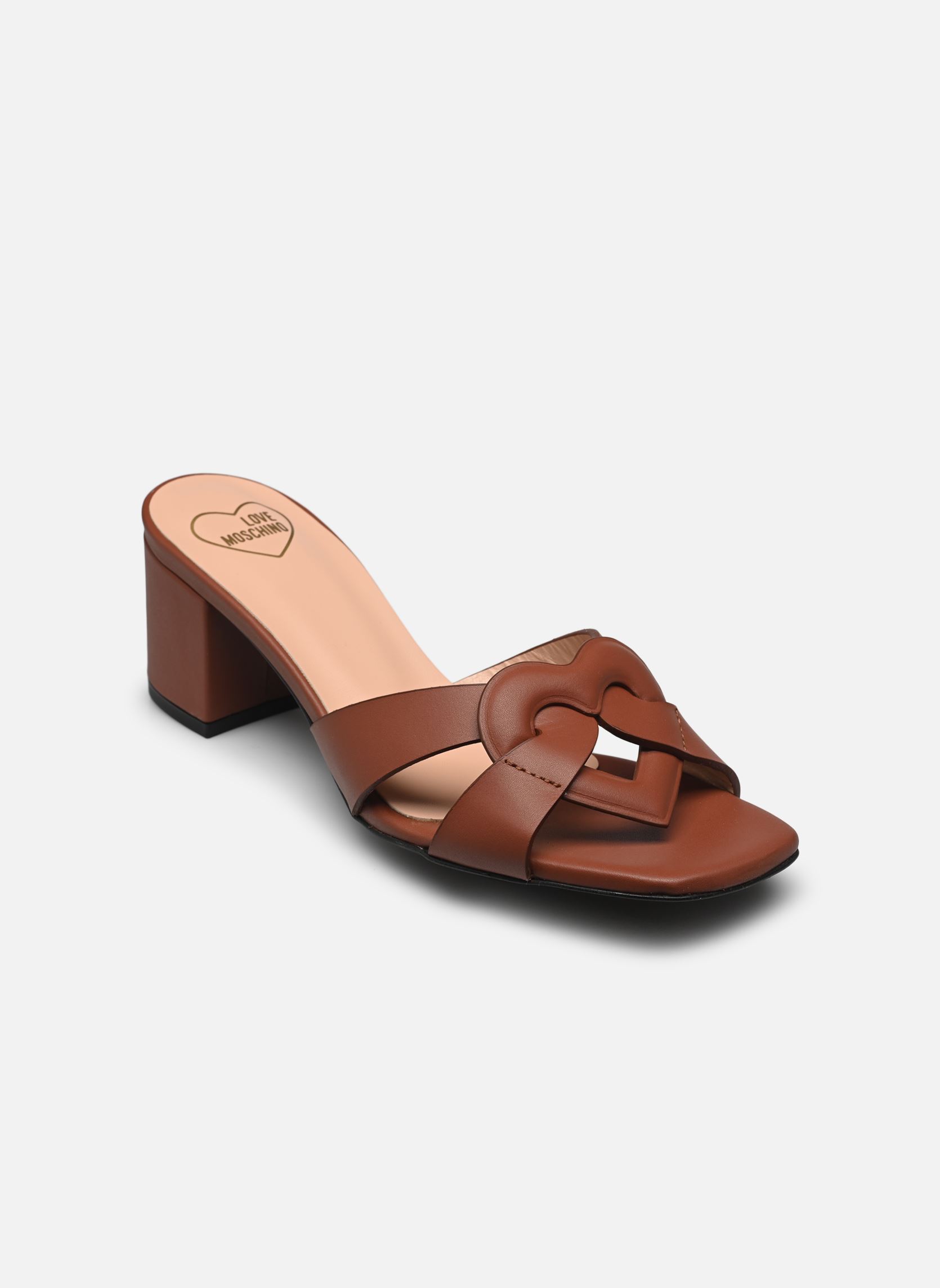 Pantoletten und Clogs FILLED HEART JA28065G1M damen braun Love Moschino Pantoletten und Clogs FILLED HEART JA28065G1M damen braun CAMEL