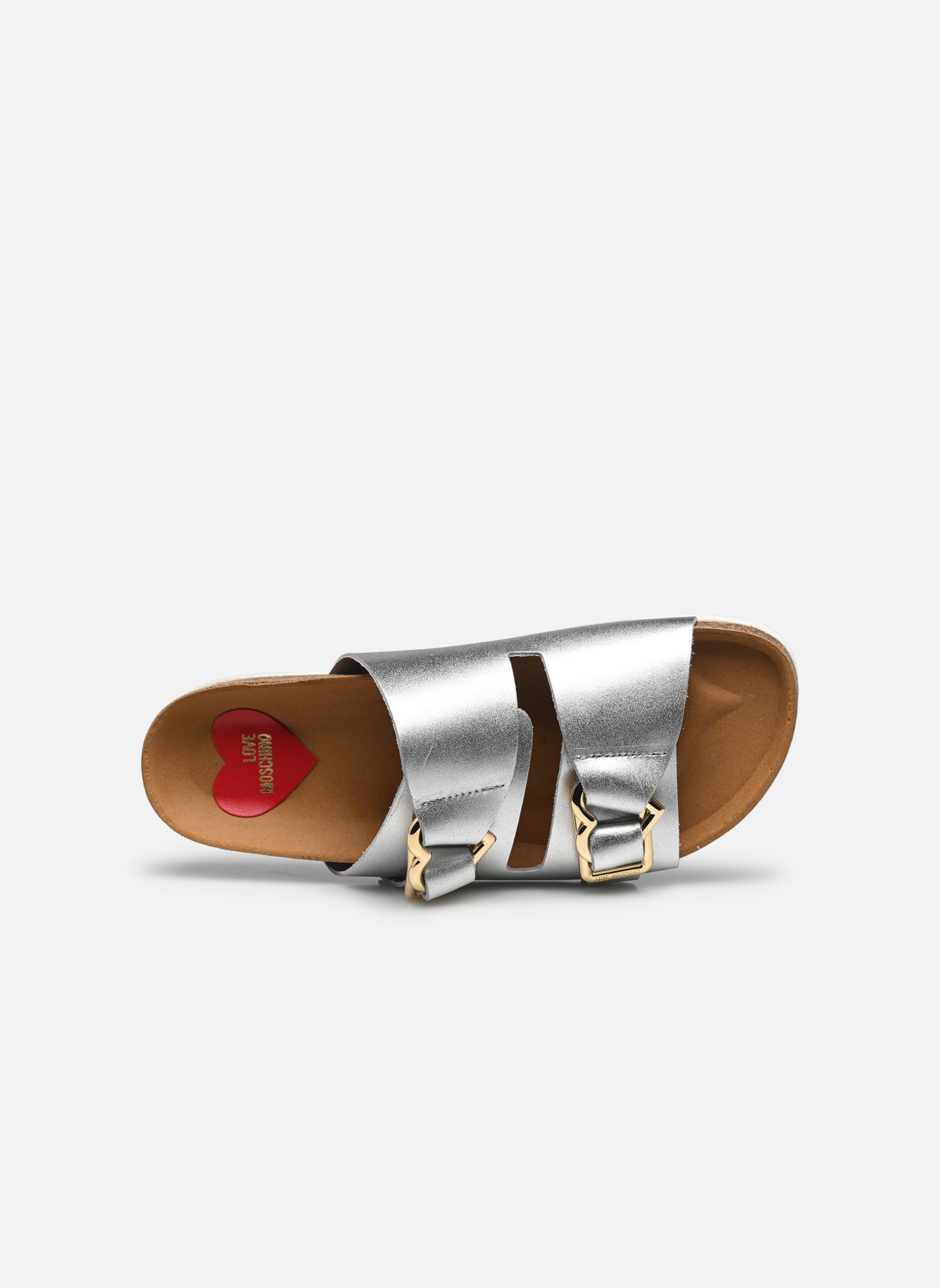 Mules et sabots LOVE MOSCHINO SLIDES JA28273G1M femme argent Love Moschino Mules et sabots LOVE MOSCHINO SLIDES JA28273G1M femme argent SILVER
