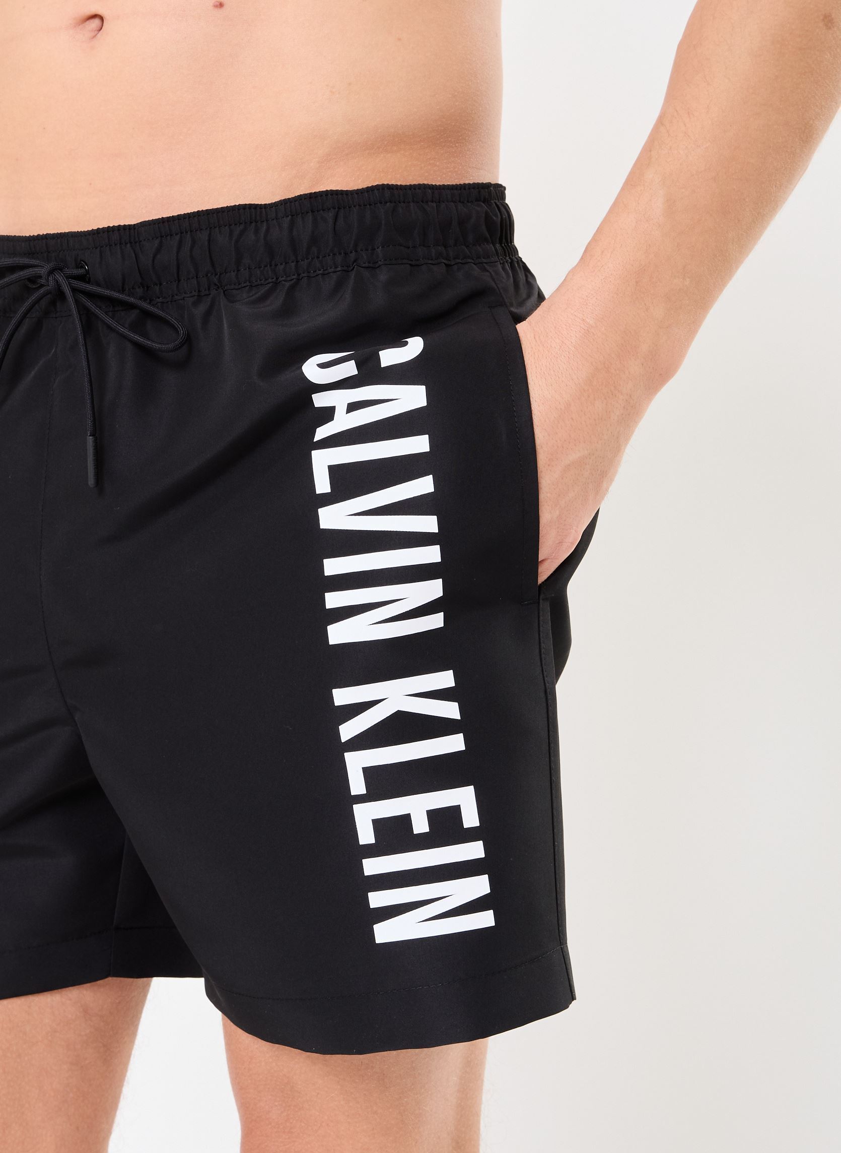Zwemboxers Medium Drawstring KM0KM01004 heren zwart Calvin Klein Zwemboxers Medium Drawstring KM0KM01004 heren zwart PVH BLACK