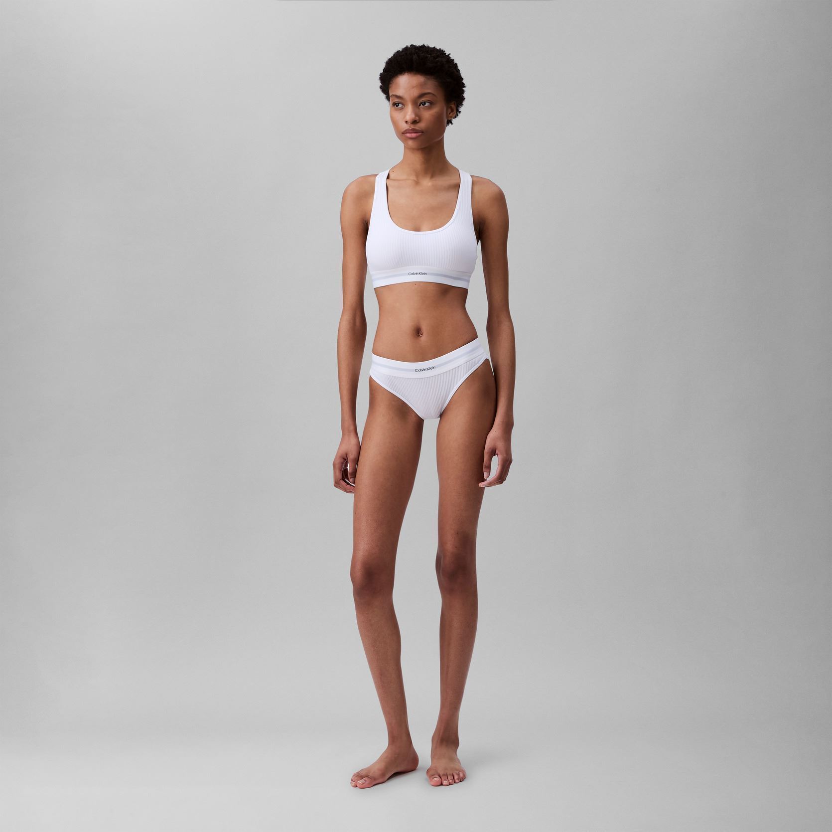Boyshorts Bikini LV00QF8022 dames wit Calvin Klein Boyshorts Bikini LV00QF8022 dames wit WHITE