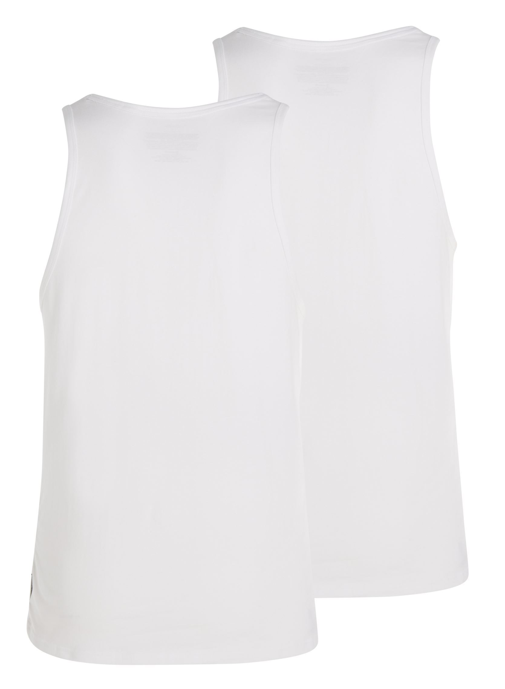 Débardeurs 2P Tank 000NB1099A homme blanc Calvin Klein Débardeurs 2P Tank 000NB1099A homme blanc WHITE