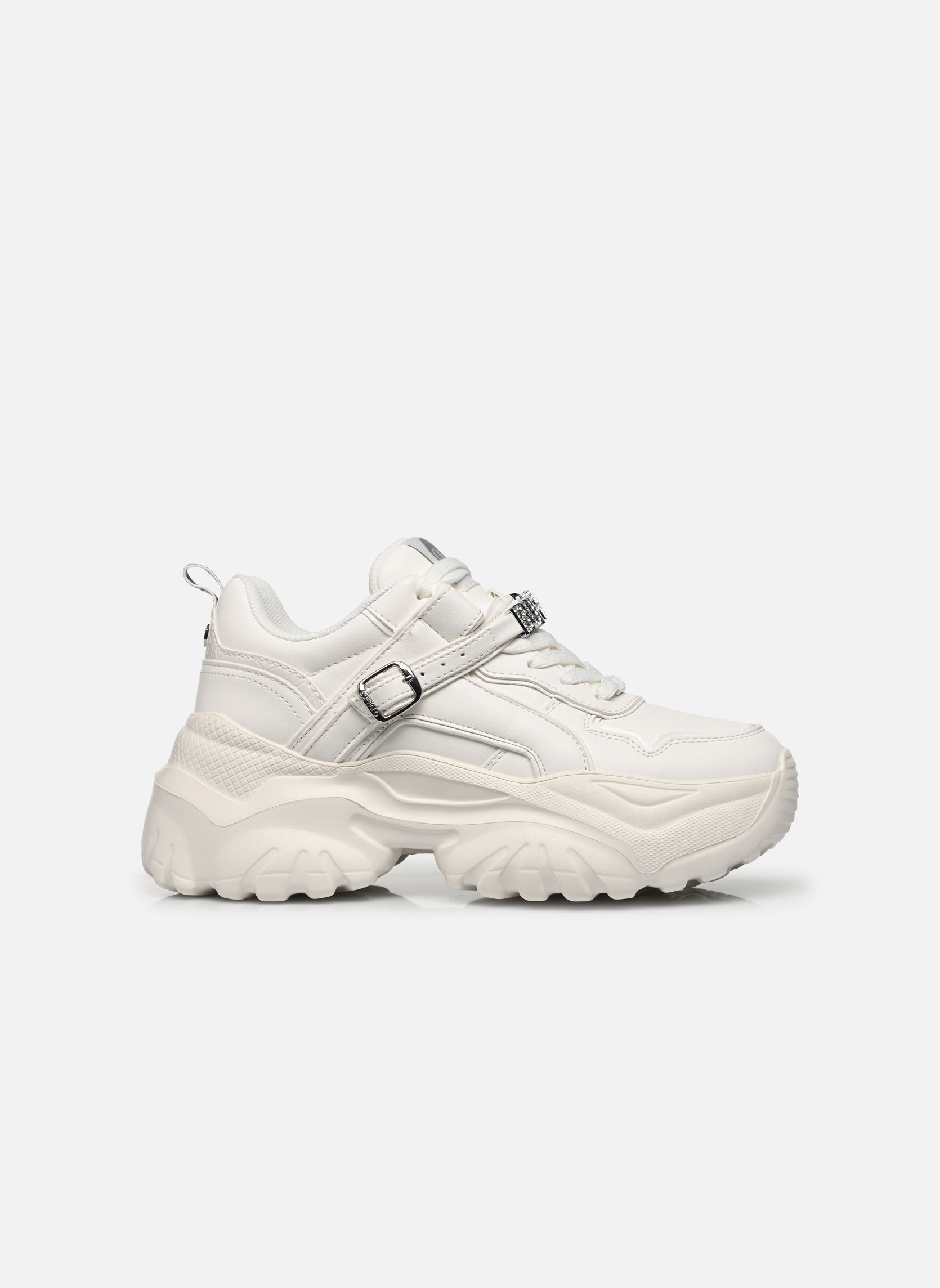 Sneaker Bliss Glam damen weiß Buffalo Sneaker Bliss Glam damen weiß White/silver