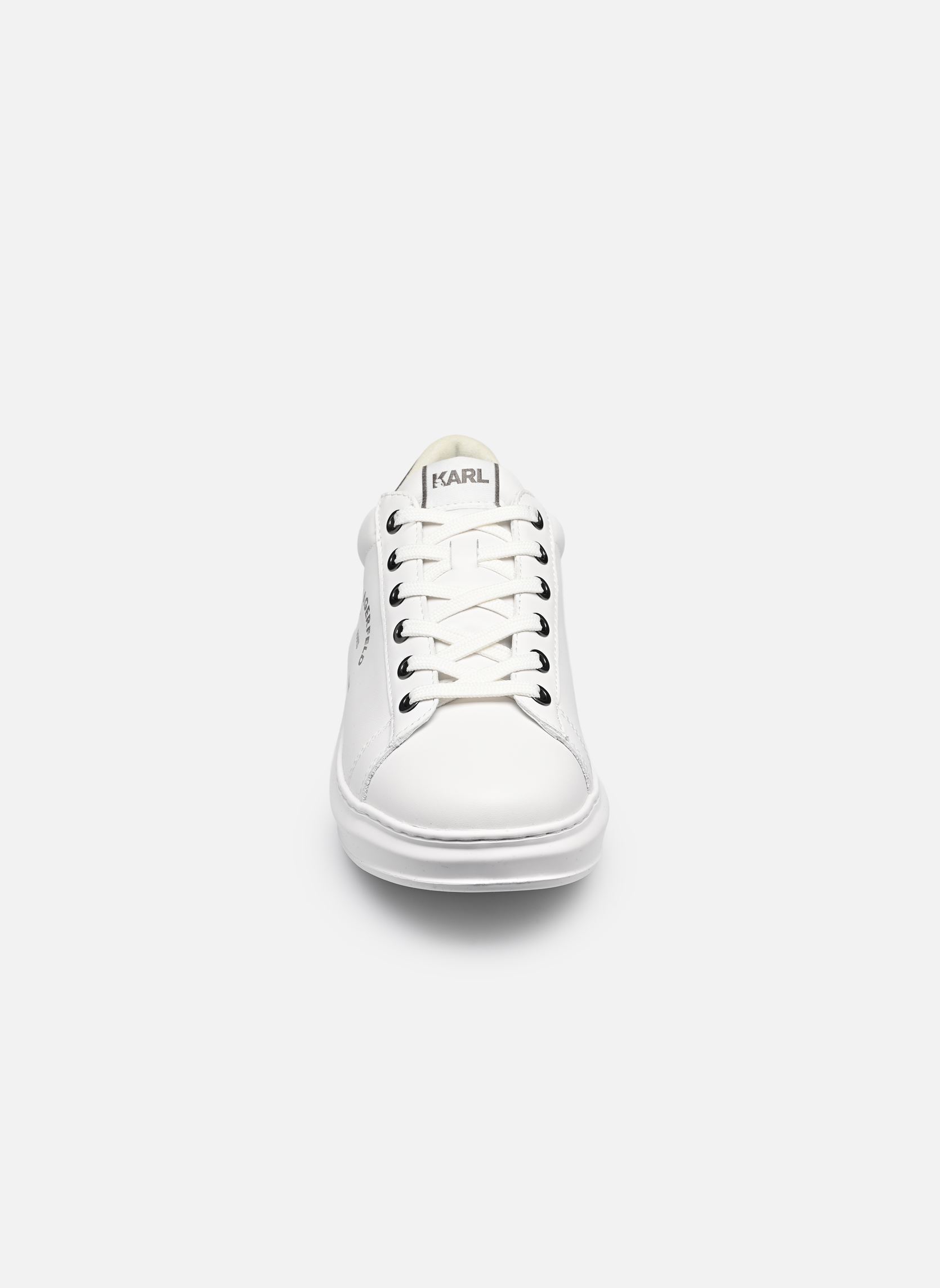 Baskets compensées KAPRI Maison Karl Lace N femme blanc Karl Lagerfeld Baskets compensées KAPRI Maison Karl Lace N femme blanc White Lthr W/Silver