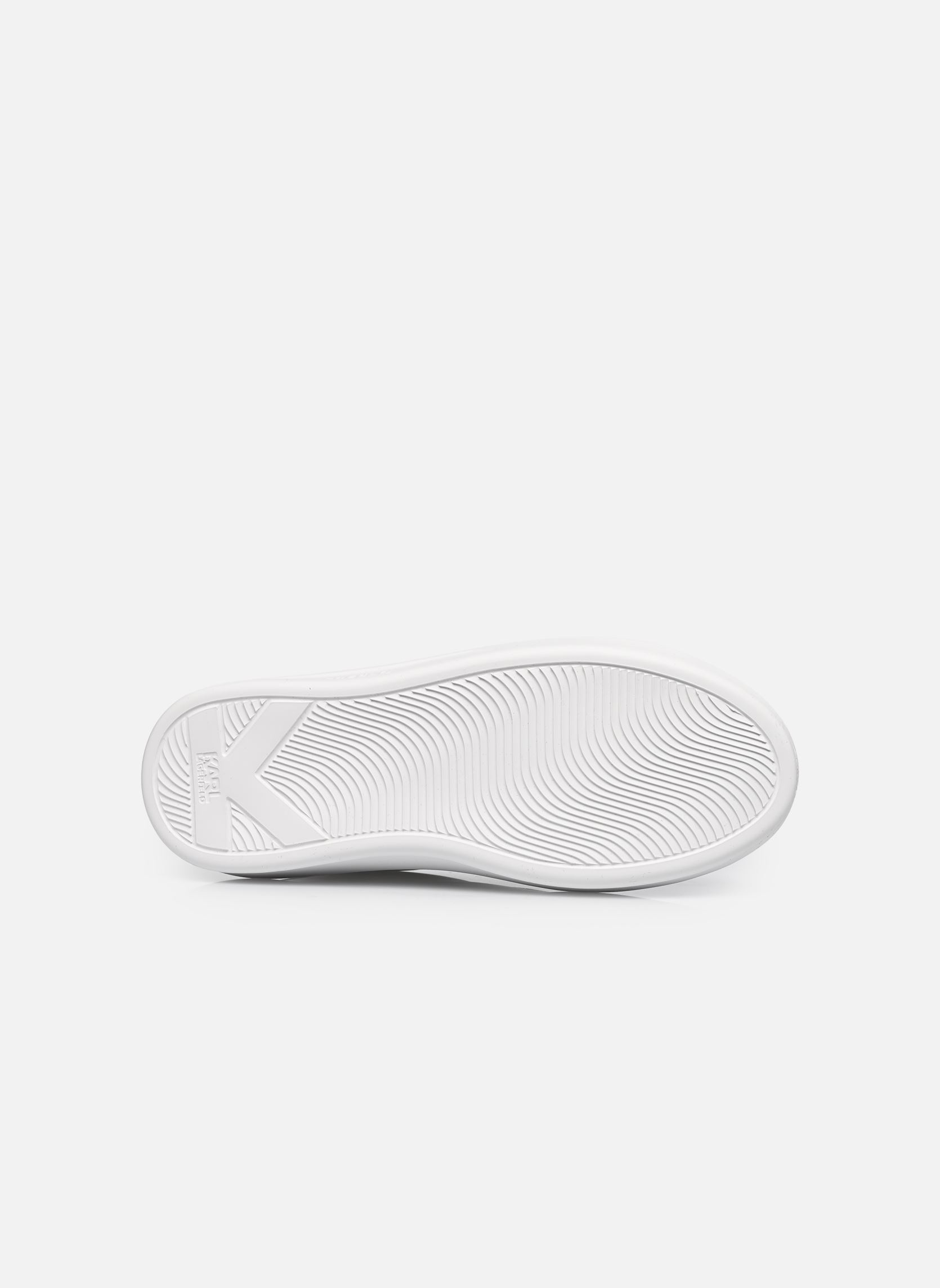 Baskets compensées KAPRI Maison Karl Lace N femme blanc Karl Lagerfeld Baskets compensées KAPRI Maison Karl Lace N femme blanc White Lthr W/Silver