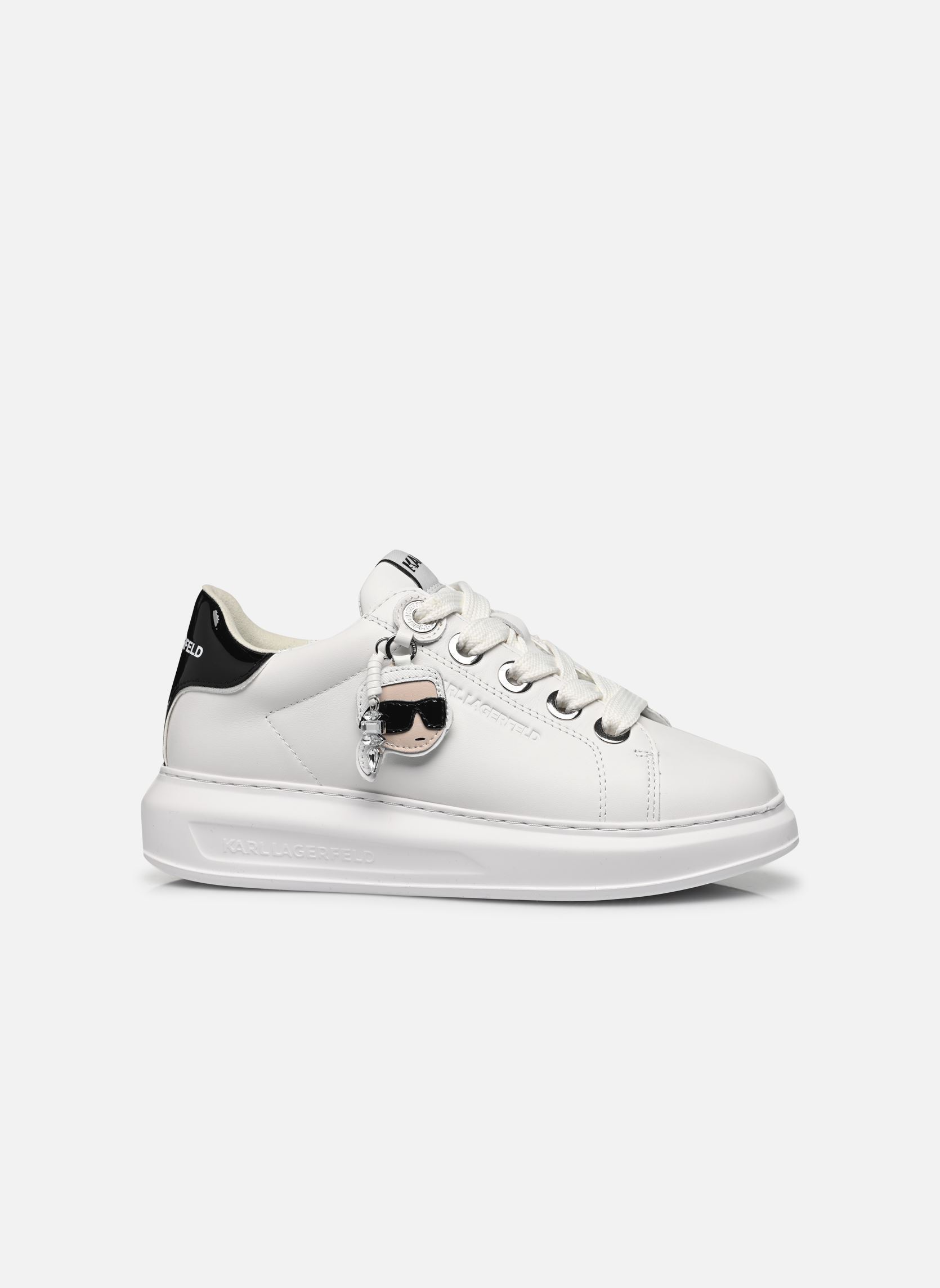 Baskets basses KAPRI Karl Twin Pendant Lo femme blanc Karl Lagerfeld Baskets basses KAPRI Karl Twin Pendant Lo femme blanc White Lthr