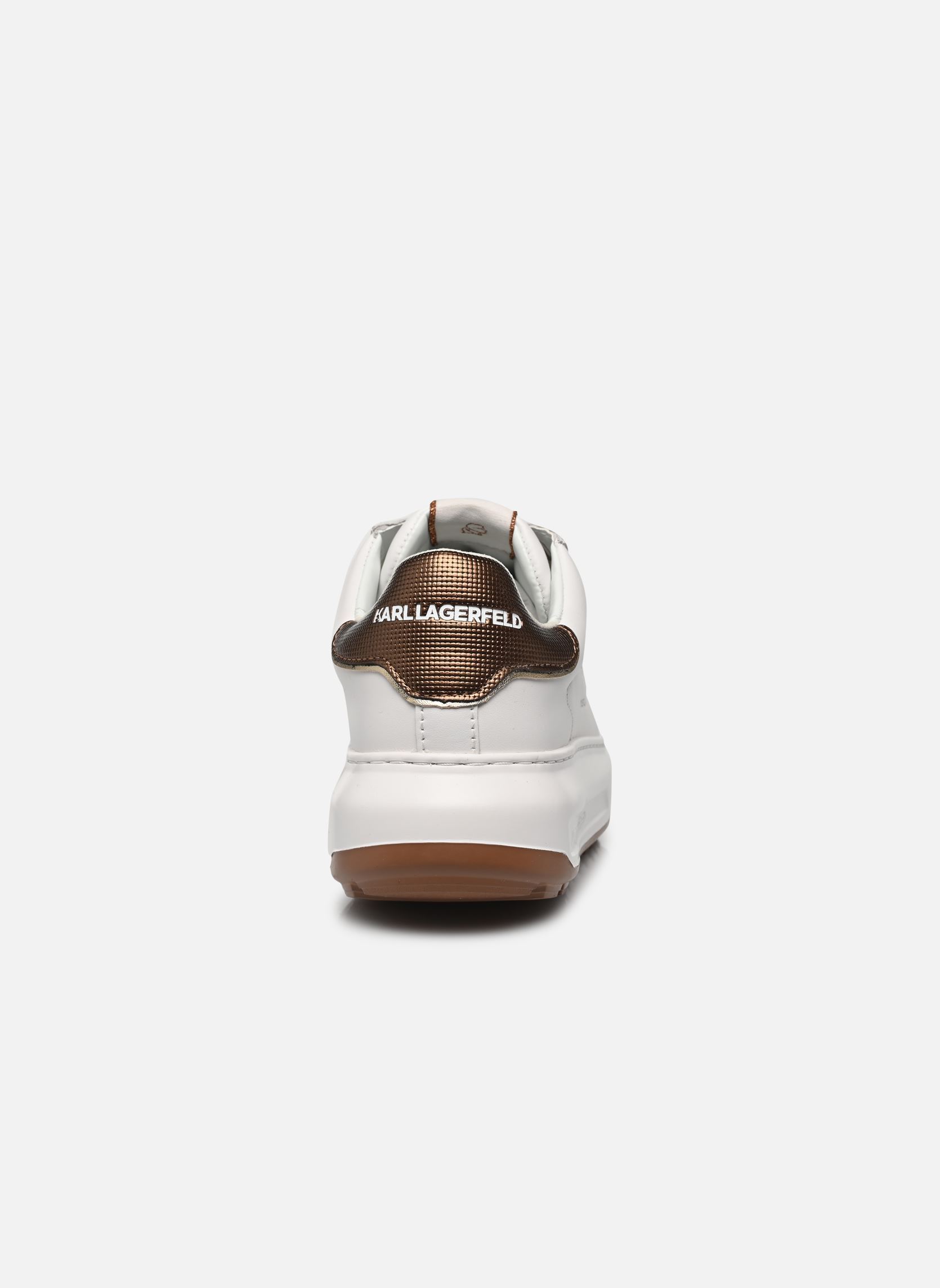 Niedrige Sneaker KAPRI LUG Maison Metalmesh Tab damen weiß Karl Lagerfeld Niedrige Sneaker KAPRI LUG Maison Metalmesh Tab damen weiß White Lthr w/Bronze