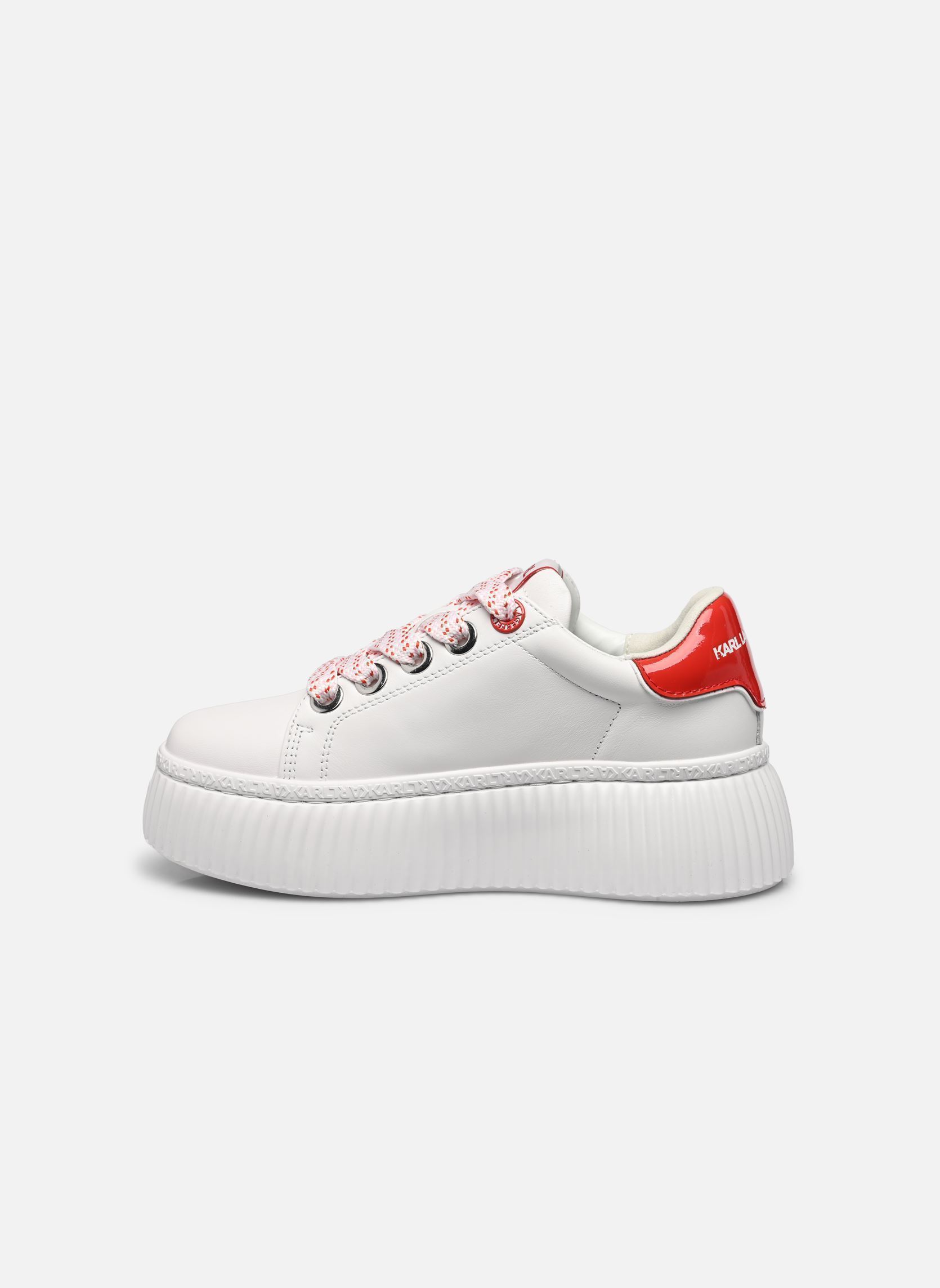 Baskets basses KREEPER LO Valentine Pendant femme blanc Karl Lagerfeld Baskets basses KREEPER LO Valentine Pendant femme blanc White Lthr w/Red