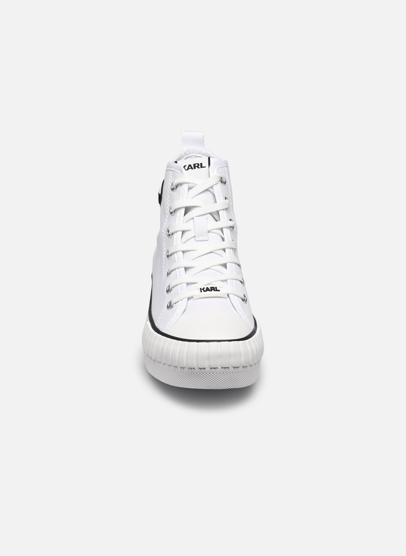 Baskets montantes KAMPUS MAX NFT Patch Hi Lace femme blanc Karl Lagerfeld Baskets montantes KAMPUS MAX NFT Patch Hi Lace femme blanc WHITE CANVAS