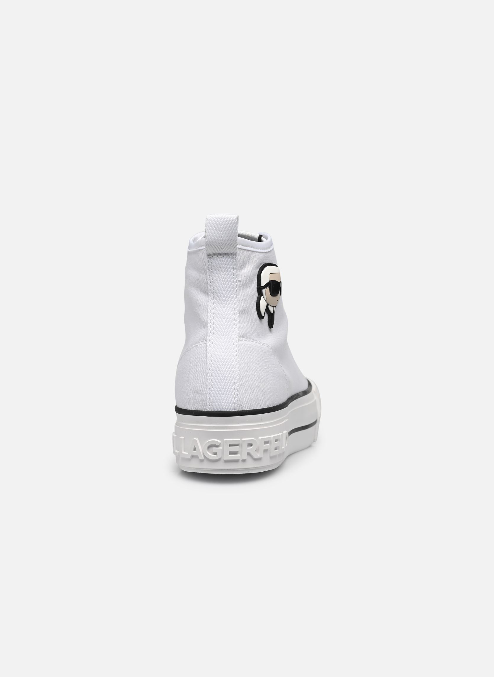 Baskets montantes KAMPUS MAX NFT Patch Hi Lace femme blanc Karl Lagerfeld Baskets montantes KAMPUS MAX NFT Patch Hi Lace femme blanc WHITE CANVAS