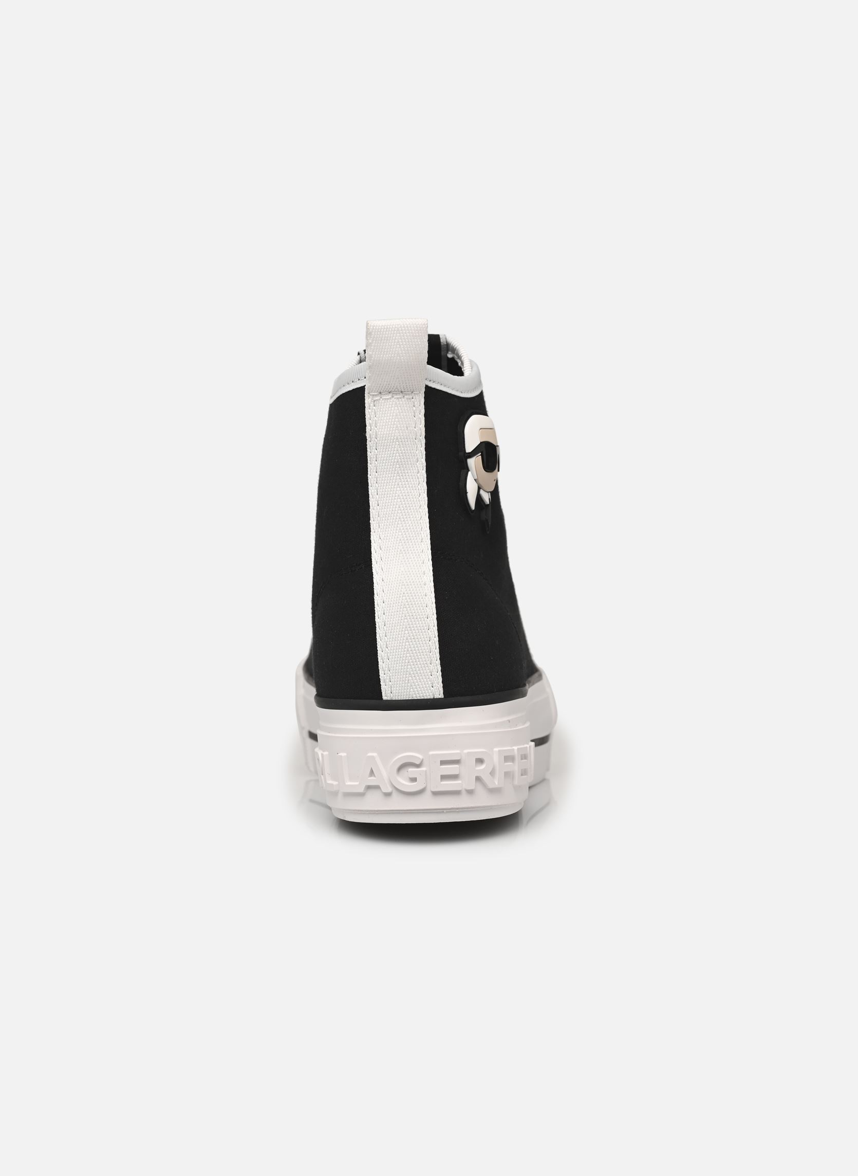 Baskets montantes KAMPUS MAX NFT Patch Hi Lace femme noir Karl Lagerfeld Baskets montantes KAMPUS MAX NFT Patch Hi Lace femme noir Black Canvas