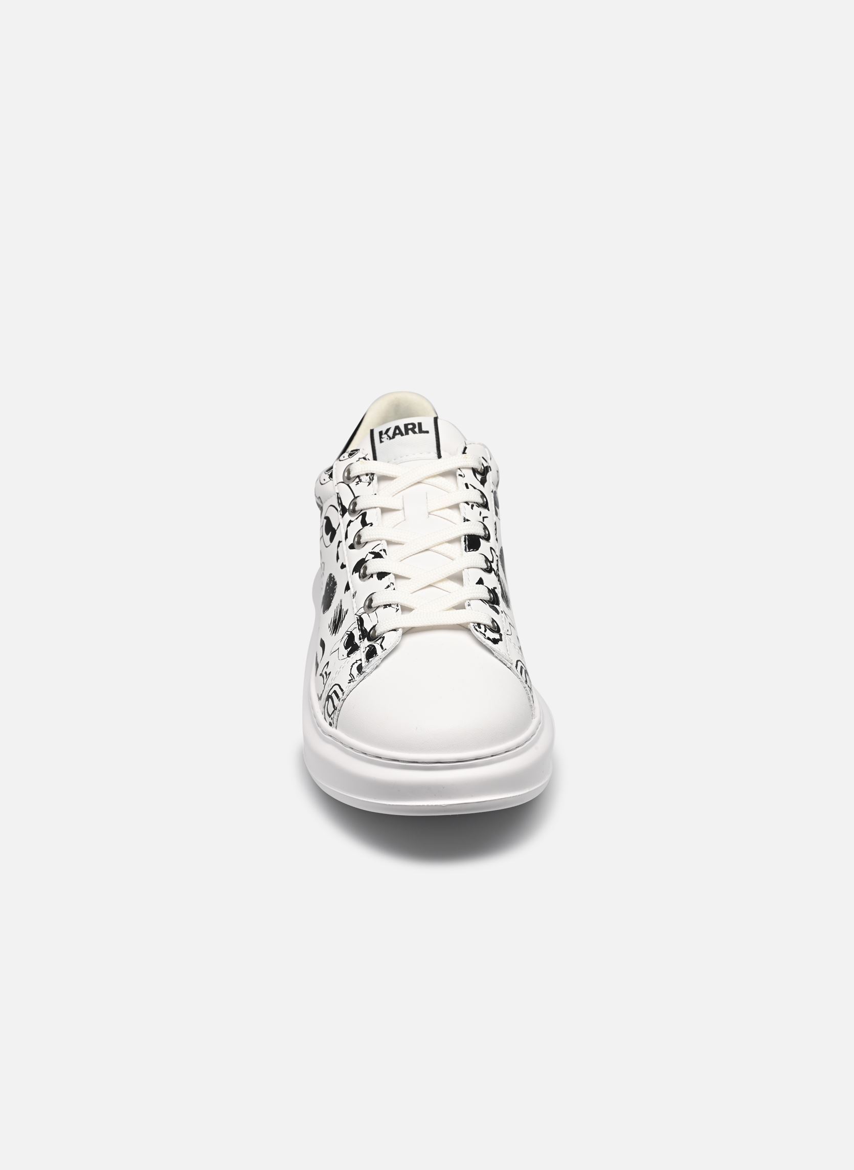 Lage sneakers KAPRI Twin NFT Graffiti dames wit Karl Lagerfeld Lage sneakers KAPRI Twin NFT Graffiti dames wit White Lthr W/Black