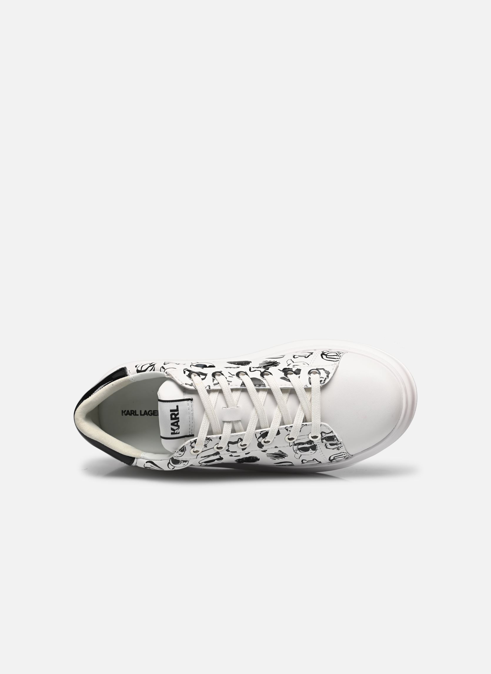 Lage sneakers KAPRI Twin NFT Graffiti dames wit Karl Lagerfeld Lage sneakers KAPRI Twin NFT Graffiti dames wit White Lthr W/Black