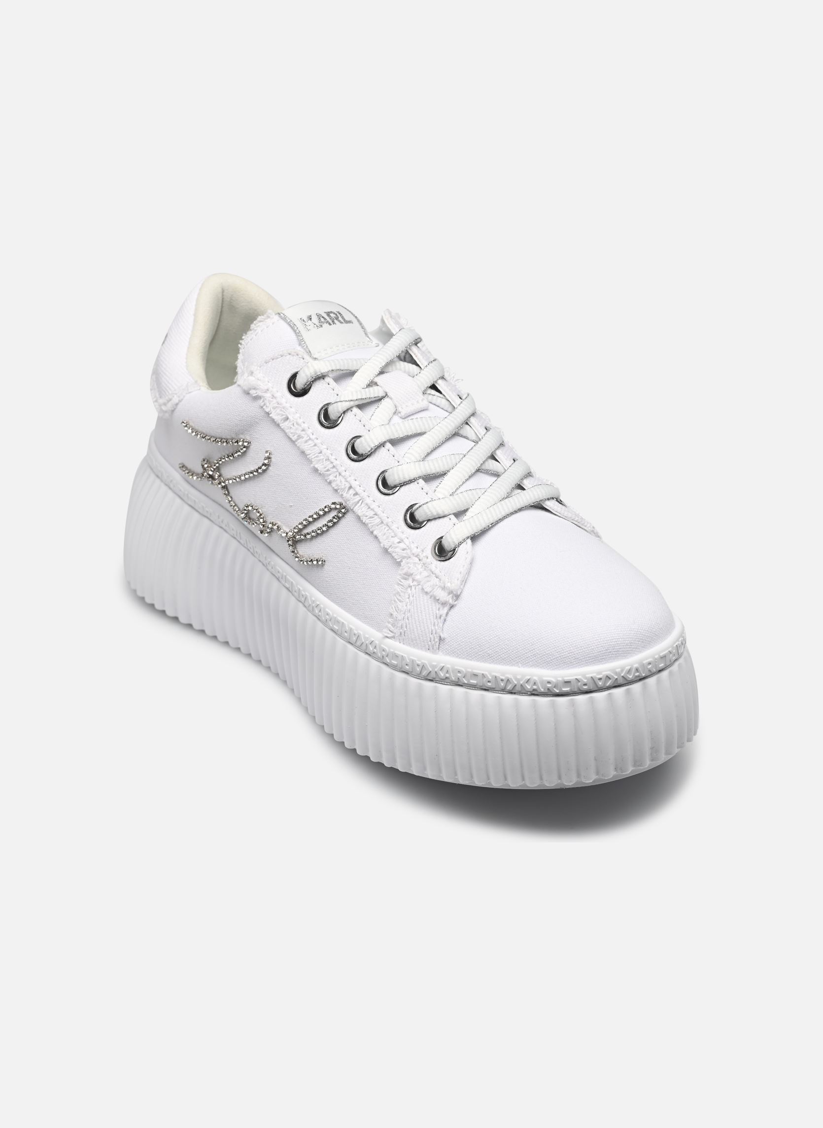 Niedrige Sneaker KREEPER LO Signia Lo Lace damen weiß Karl Lagerfeld Niedrige Sneaker KREEPER LO Signia Lo Lace damen weiß White Denim w/Silver