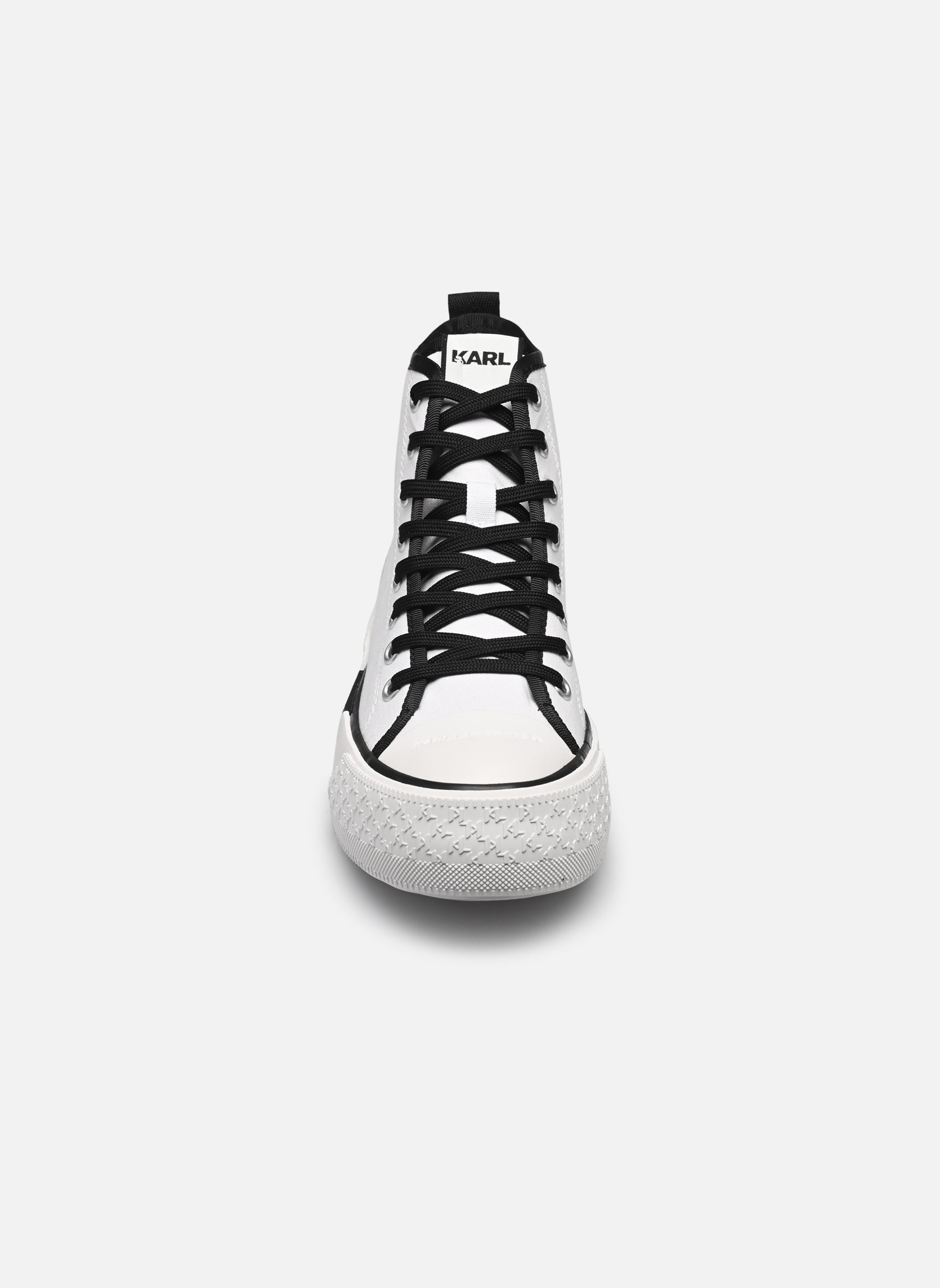 Print sneakers KAMPUS MAX III Twin NFT Hi Top dames wit Karl Lagerfeld Print sneakers KAMPUS MAX III Twin NFT Hi Top dames wit White canvas