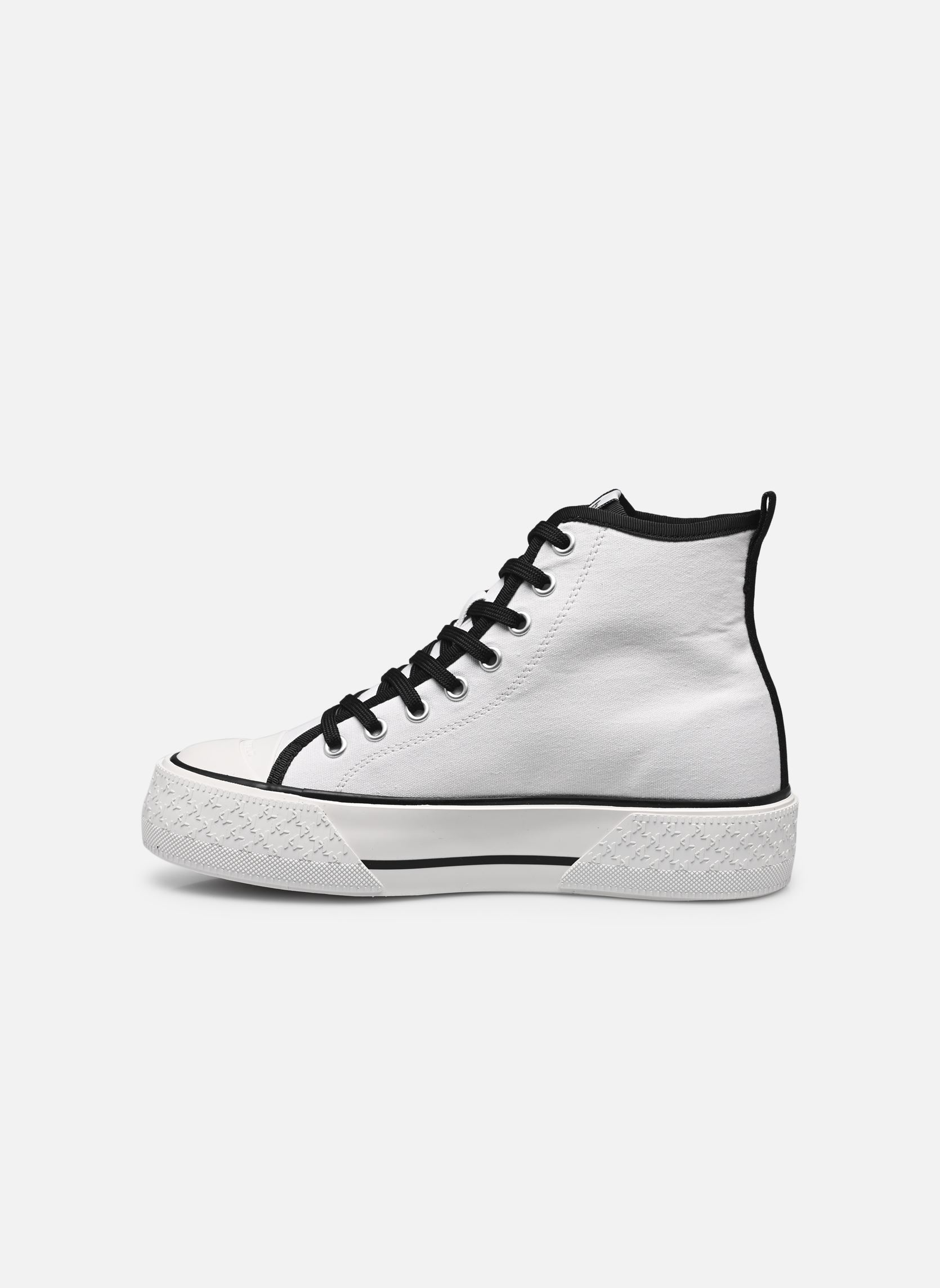 Print sneakers KAMPUS MAX III Twin NFT Hi Top dames wit Karl Lagerfeld Print sneakers KAMPUS MAX III Twin NFT Hi Top dames wit White canvas