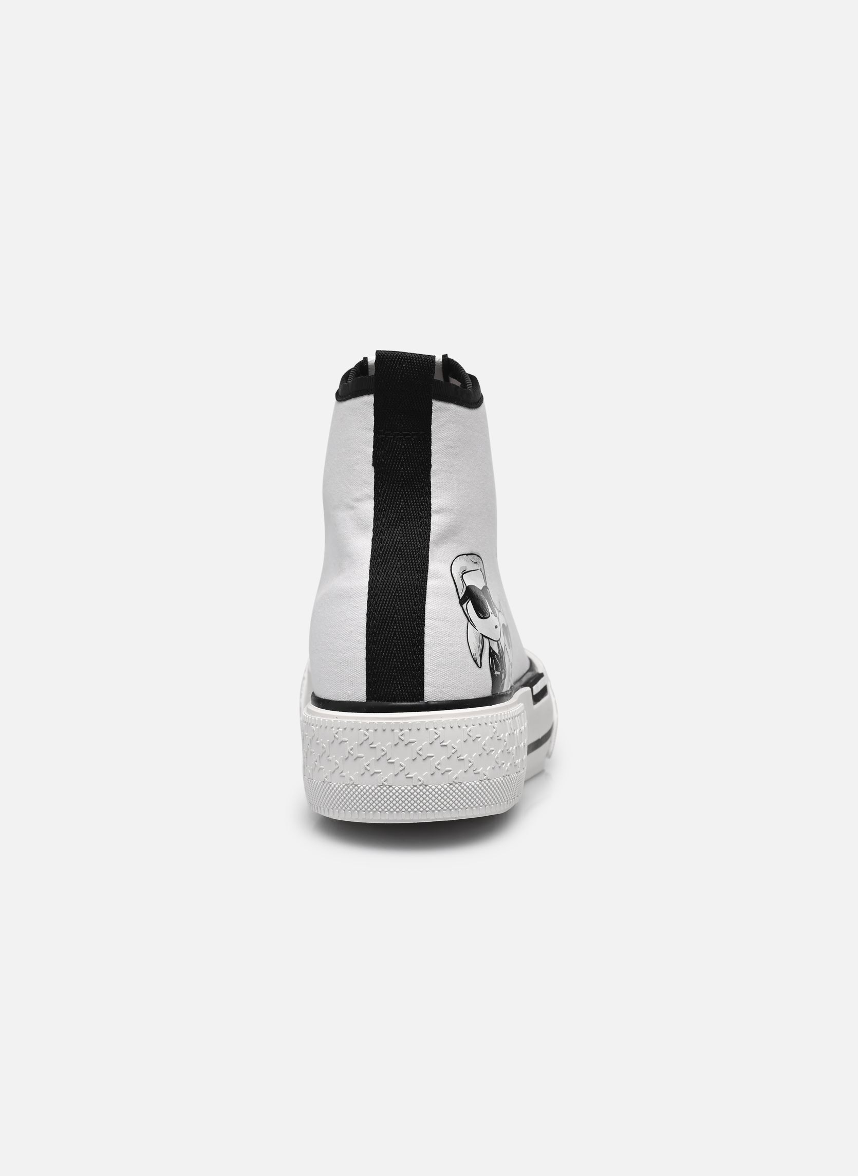 Print sneakers KAMPUS MAX III Twin NFT Hi Top dames wit Karl Lagerfeld Print sneakers KAMPUS MAX III Twin NFT Hi Top dames wit White canvas
