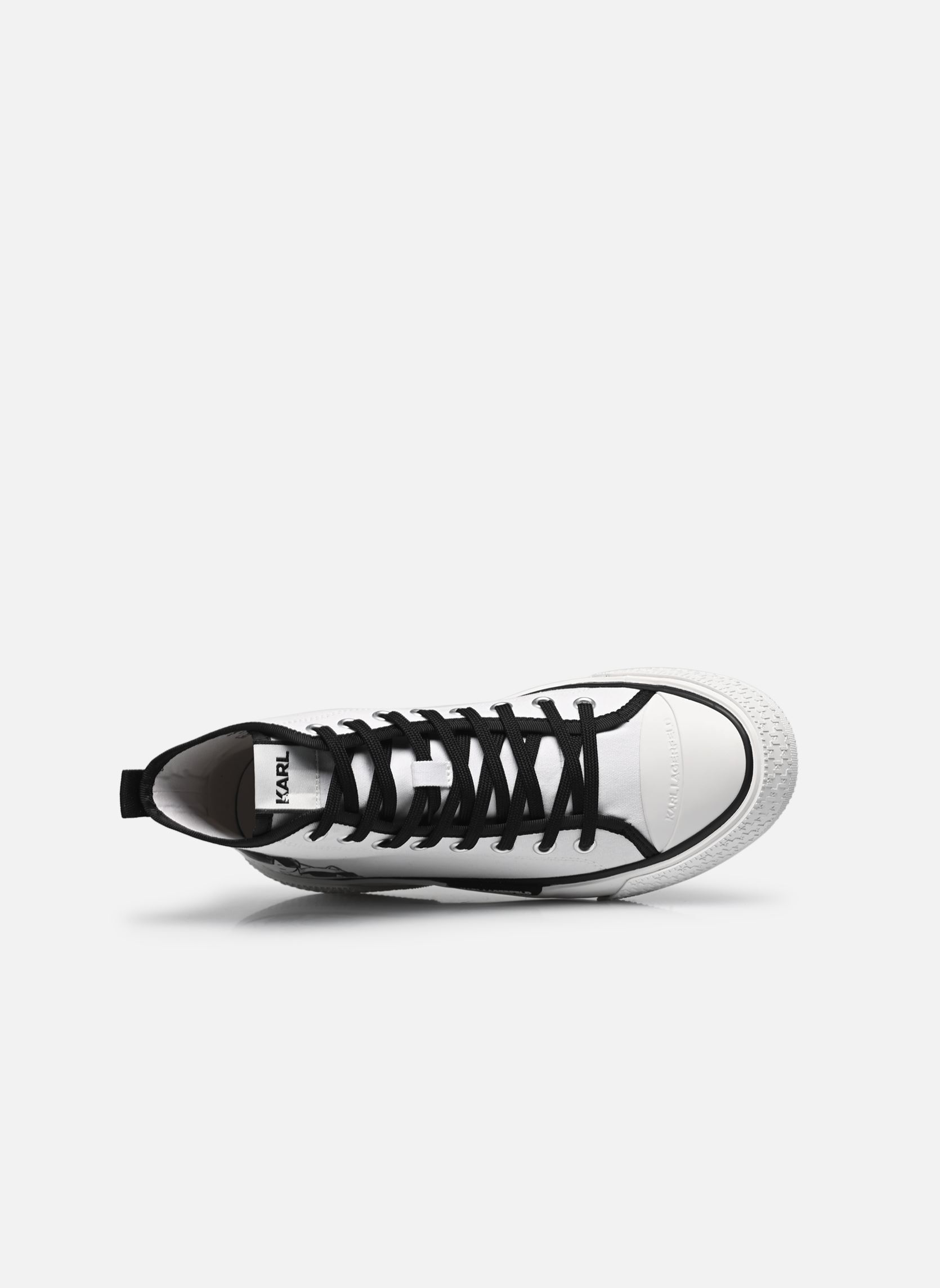 Print sneakers KAMPUS MAX III Twin NFT Hi Top dames wit Karl Lagerfeld Print sneakers KAMPUS MAX III Twin NFT Hi Top dames wit White canvas