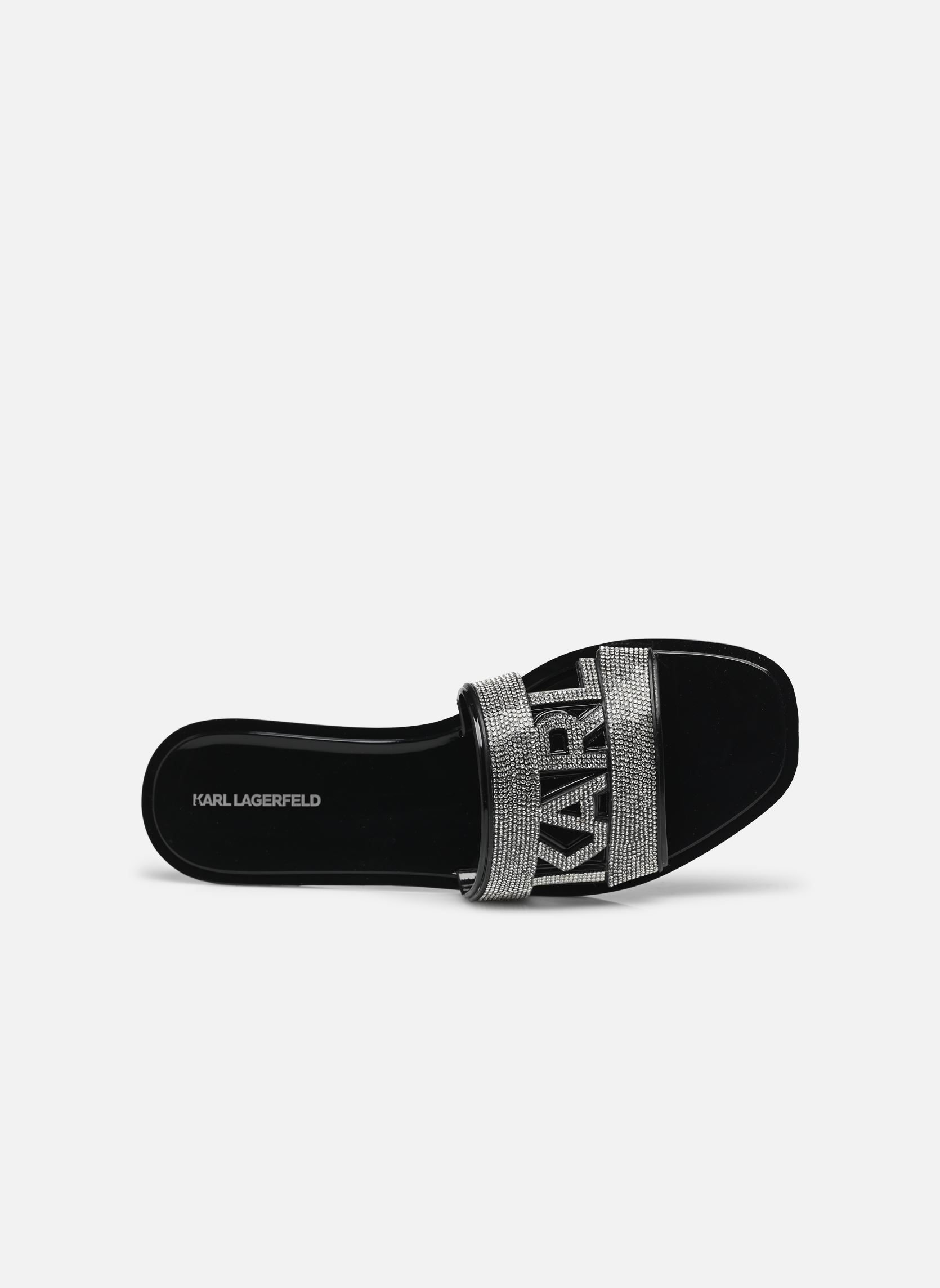 Muilen en klompen JELLY III Sparkle Cut-Out dames zwart Karl Lagerfeld Muilen en klompen JELLY III Sparkle Cut-Out dames zwart Black Rubber w/Silver