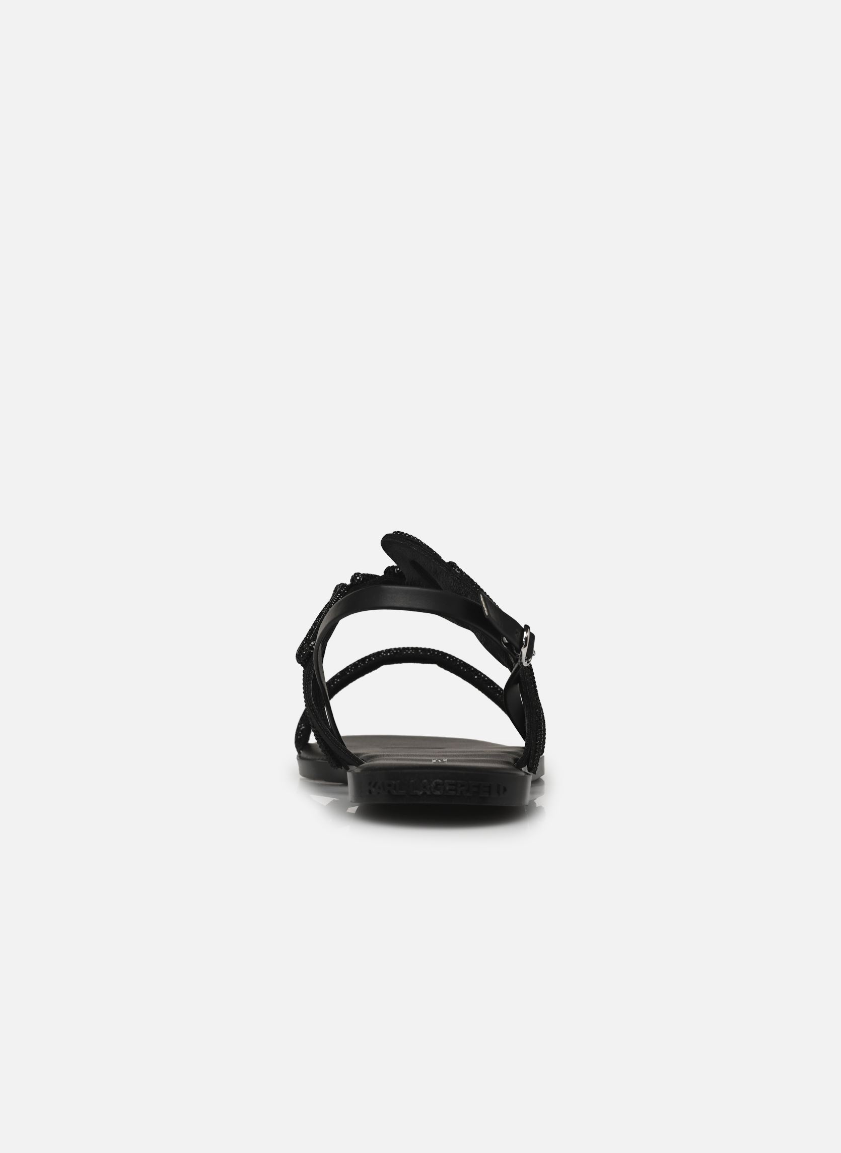Sandales plates OLYMPIA Karl Signia Slide femme noir Karl Lagerfeld Sandales plates OLYMPIA Karl Signia Slide femme noir Black Glitter Mono