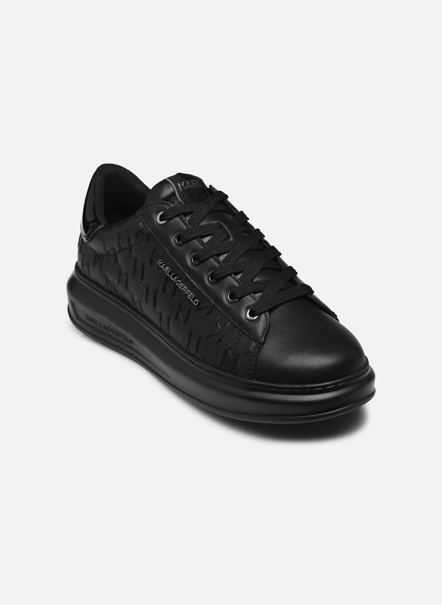 Niedrige Sneaker KAPRI MENS Monogram Emboss Lo N herren schwarz Karl Lagerfeld Niedrige Sneaker KAPRI MENS Monogram Emboss Lo N herren schwarz BLACK LTHR / MONO