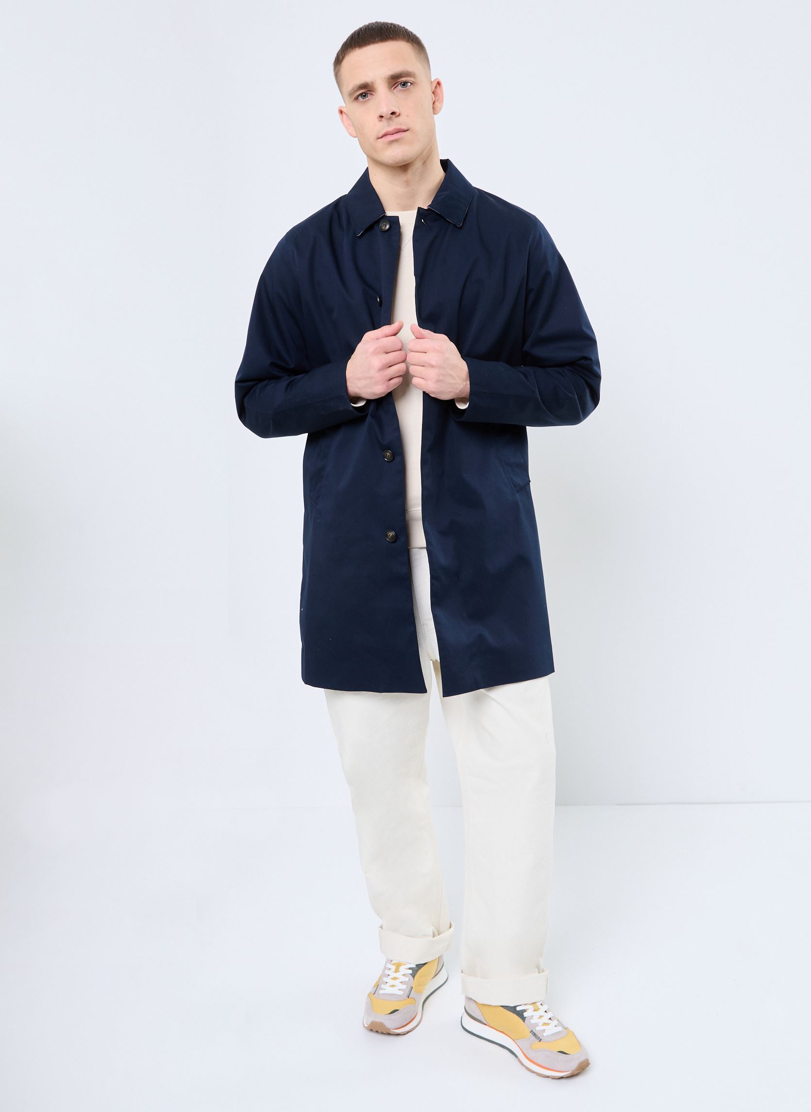 Manteaux classiques ROKIG WATERPROOF JACKET homme bleu Barbour Manteaux classiques ROKIG WATERPROOF JACKET homme bleu Navy