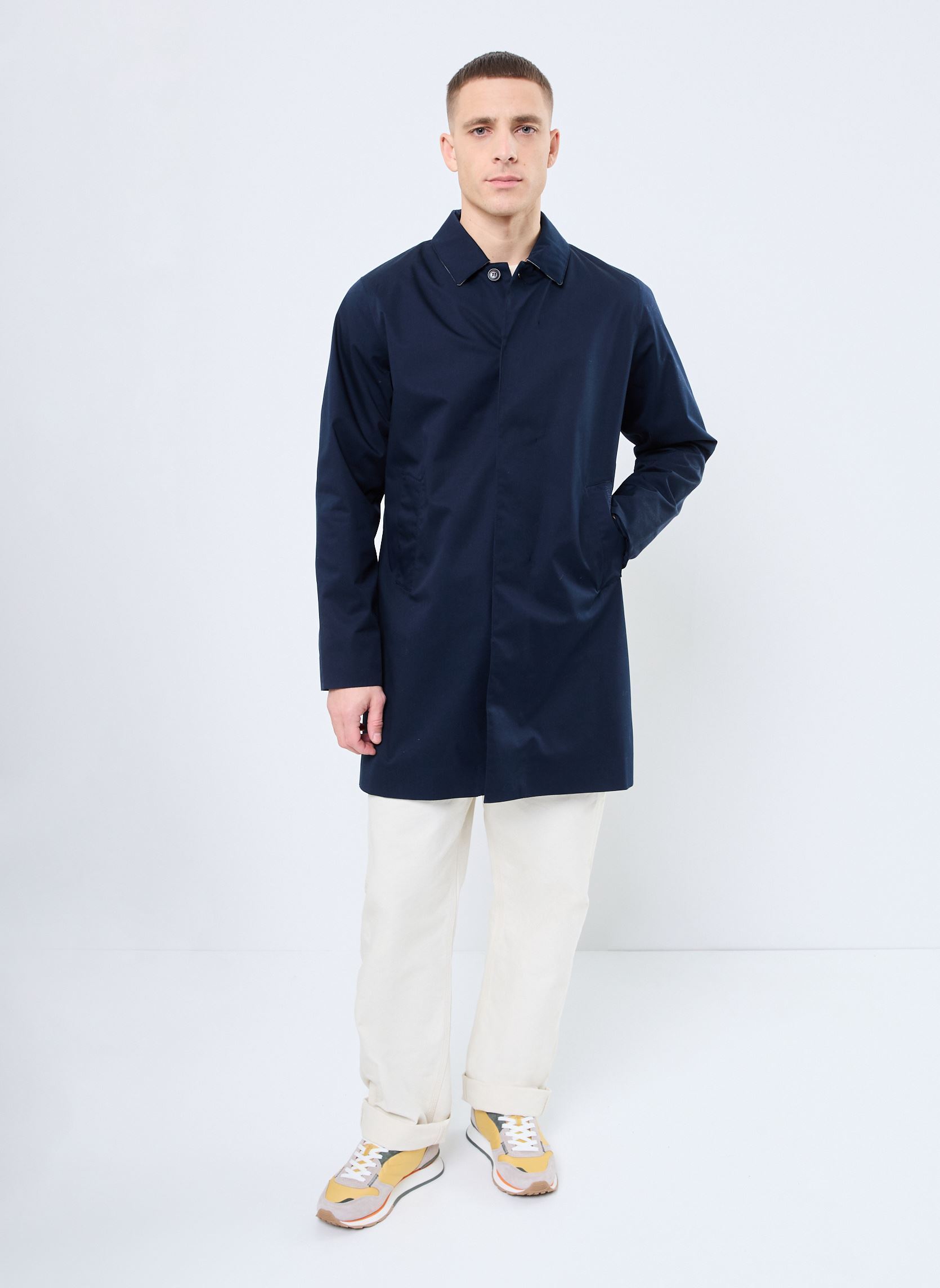 Manteaux classiques ROKIG WATERPROOF JACKET homme bleu Barbour Manteaux classiques ROKIG WATERPROOF JACKET homme bleu Navy
