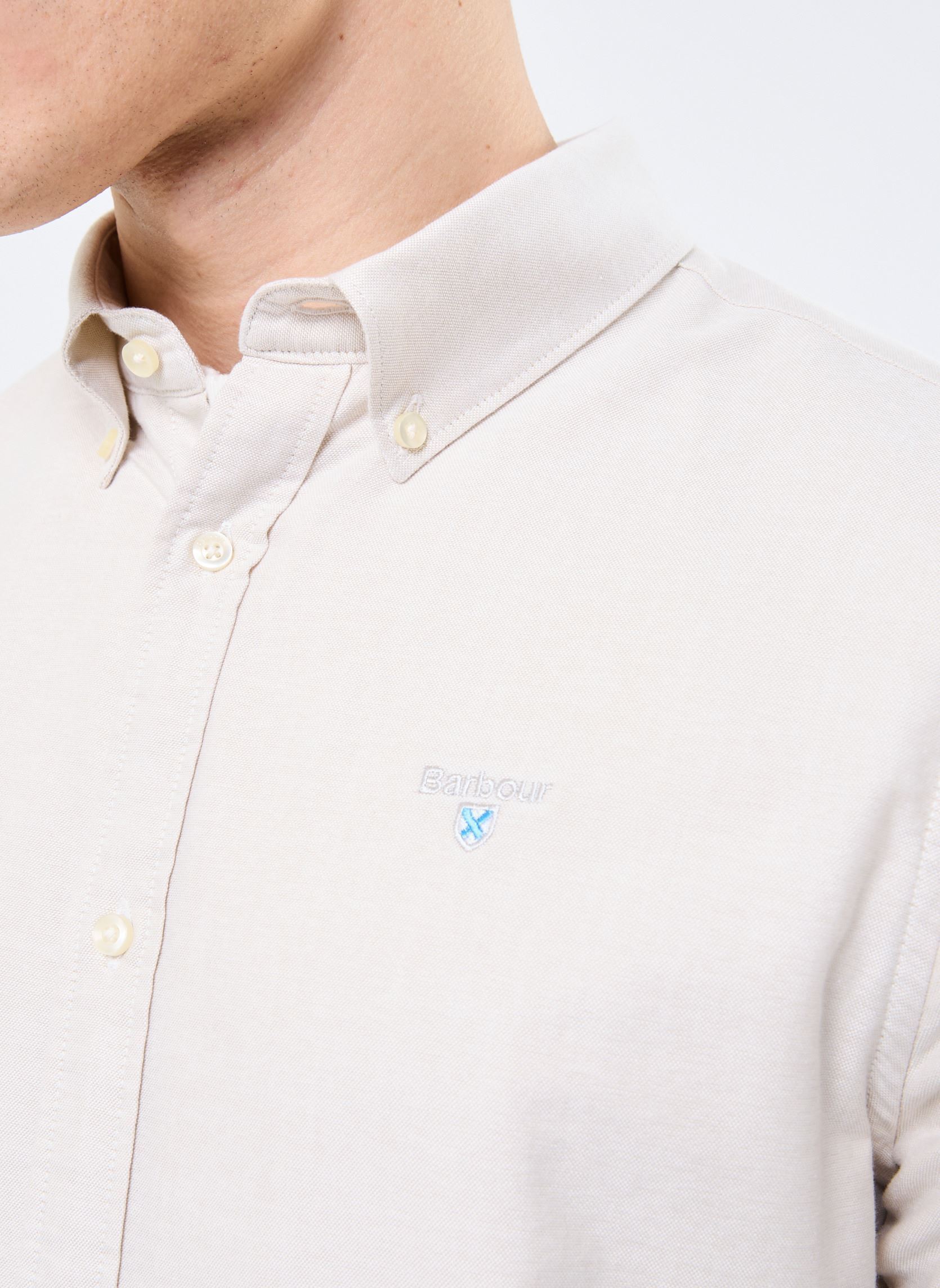Chemises OXTOWN TAILORED SHIRT homme blanc Barbour Chemises OXTOWN TAILORED SHIRT homme blanc Oatmeal