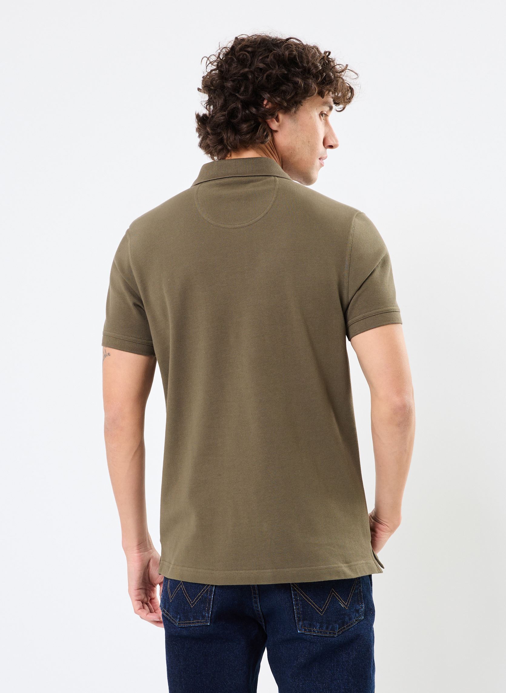 Polos manches courtes TARTAN PIQUE POLO SHIRT homme vert Barbour Polos manches courtes TARTAN PIQUE POLO SHIRT homme vert DARK OLIVE