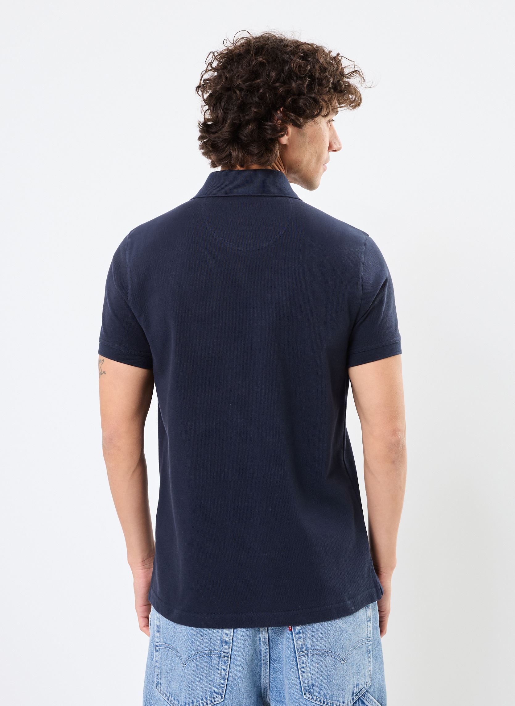 Polos manches courtes TARTAN PIQUE POLO SHIRT homme bleu Barbour Polos manches courtes TARTAN PIQUE POLO SHIRT homme bleu NEW NAVY