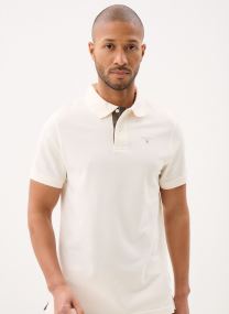 Polo a maniche corte TARTAN PIQUE POLO SHIRT uomo bianco
