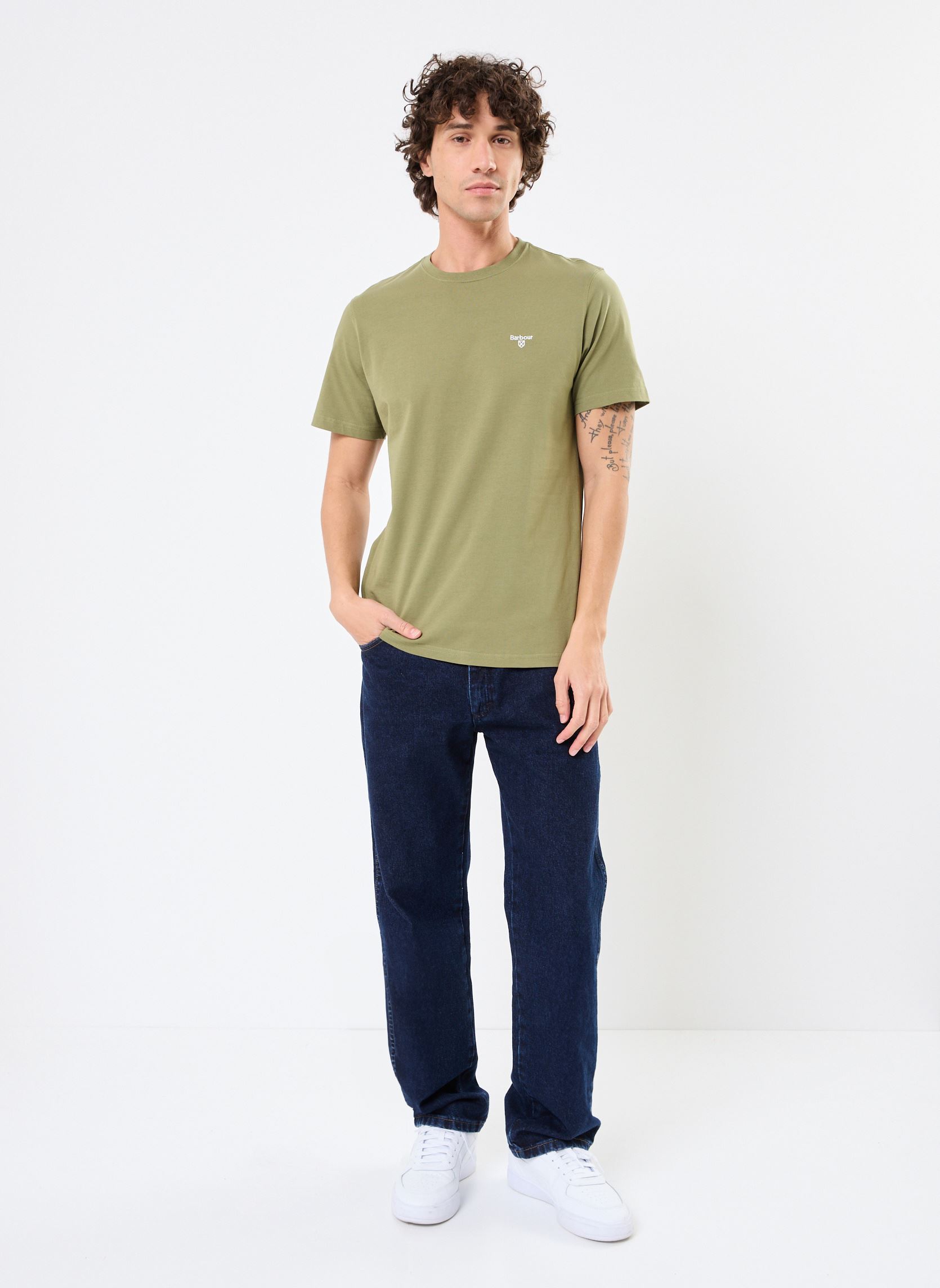 Tee-shirts manches courtes ESSENTIAL SPORTS T-SHIRT homme vert Barbour Tee-shirts manches courtes ESSENTIAL SPORTS T-SHIRT homme vert BURNT OLIVE