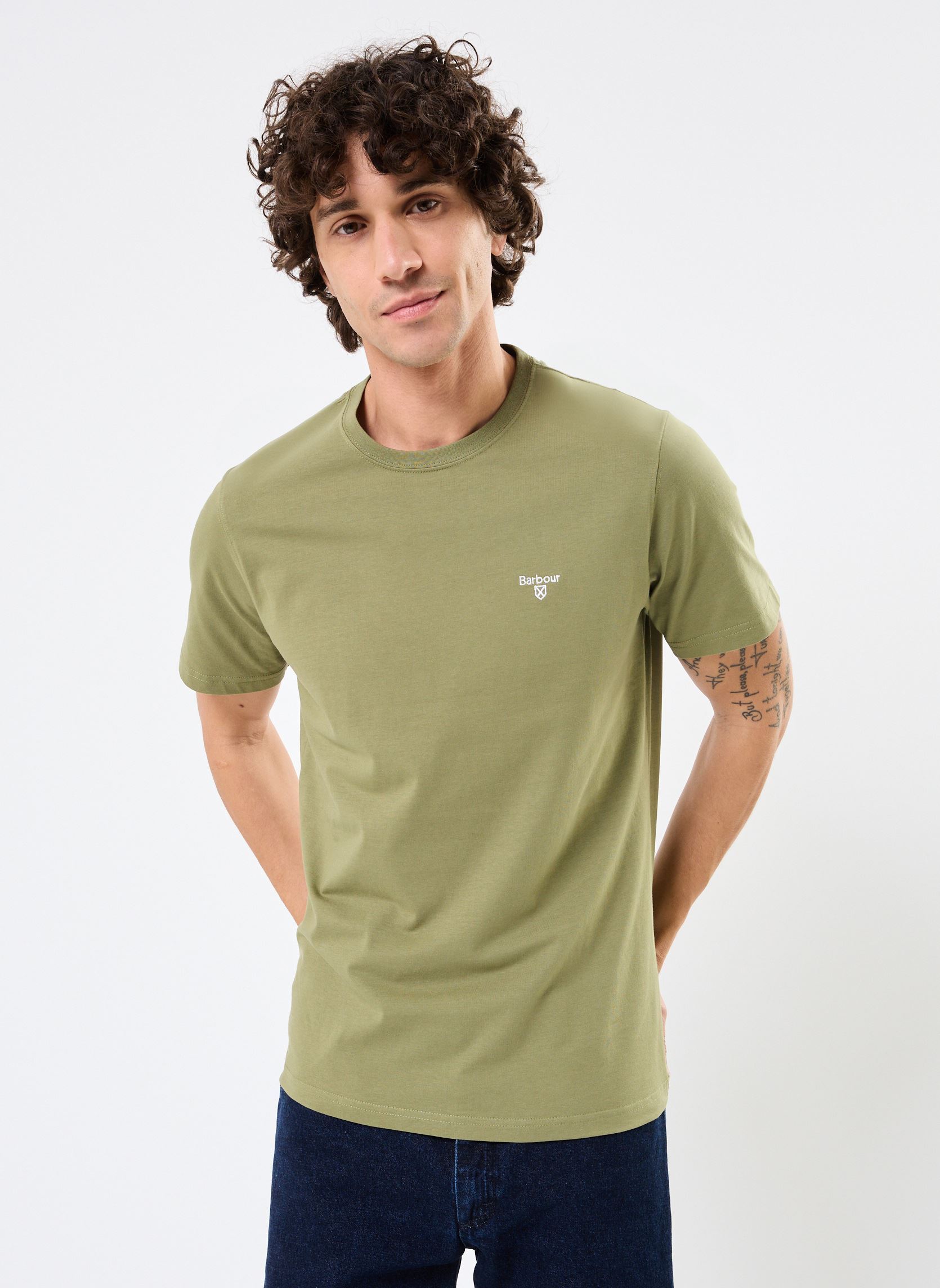 Tee-shirts manches courtes ESSENTIAL SPORTS T-SHIRT homme vert Barbour Tee-shirts manches courtes ESSENTIAL SPORTS T-SHIRT homme vert BURNT OLIVE