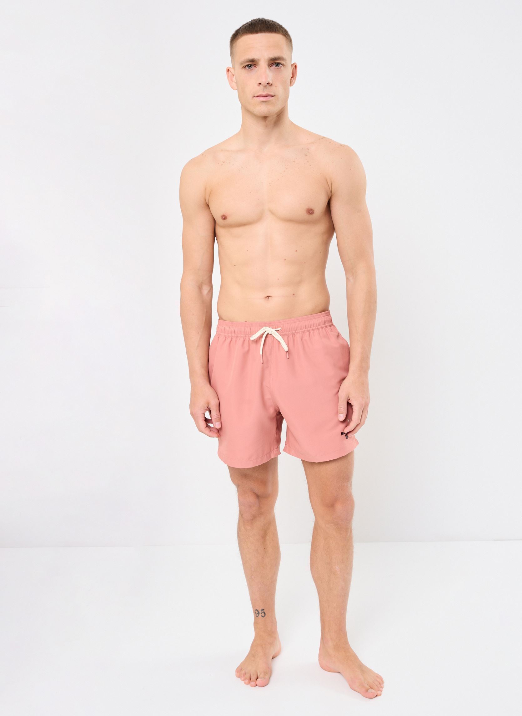Shorts de bain STAPLE LOGO 5' SWIN SHORT homme rose Barbour Shorts de bain STAPLE LOGO 5' SWIN SHORT homme rose PINK CLAY