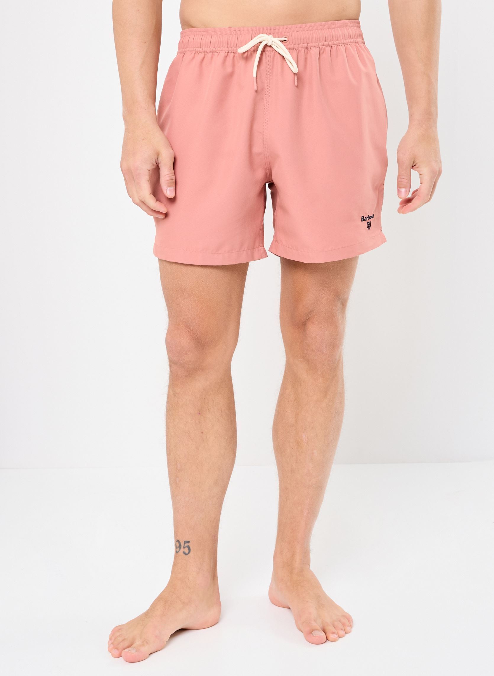 Shorts de bain STAPLE LOGO 5' SWIN SHORT homme rose Barbour Shorts de bain STAPLE LOGO 5' SWIN SHORT homme rose PINK CLAY