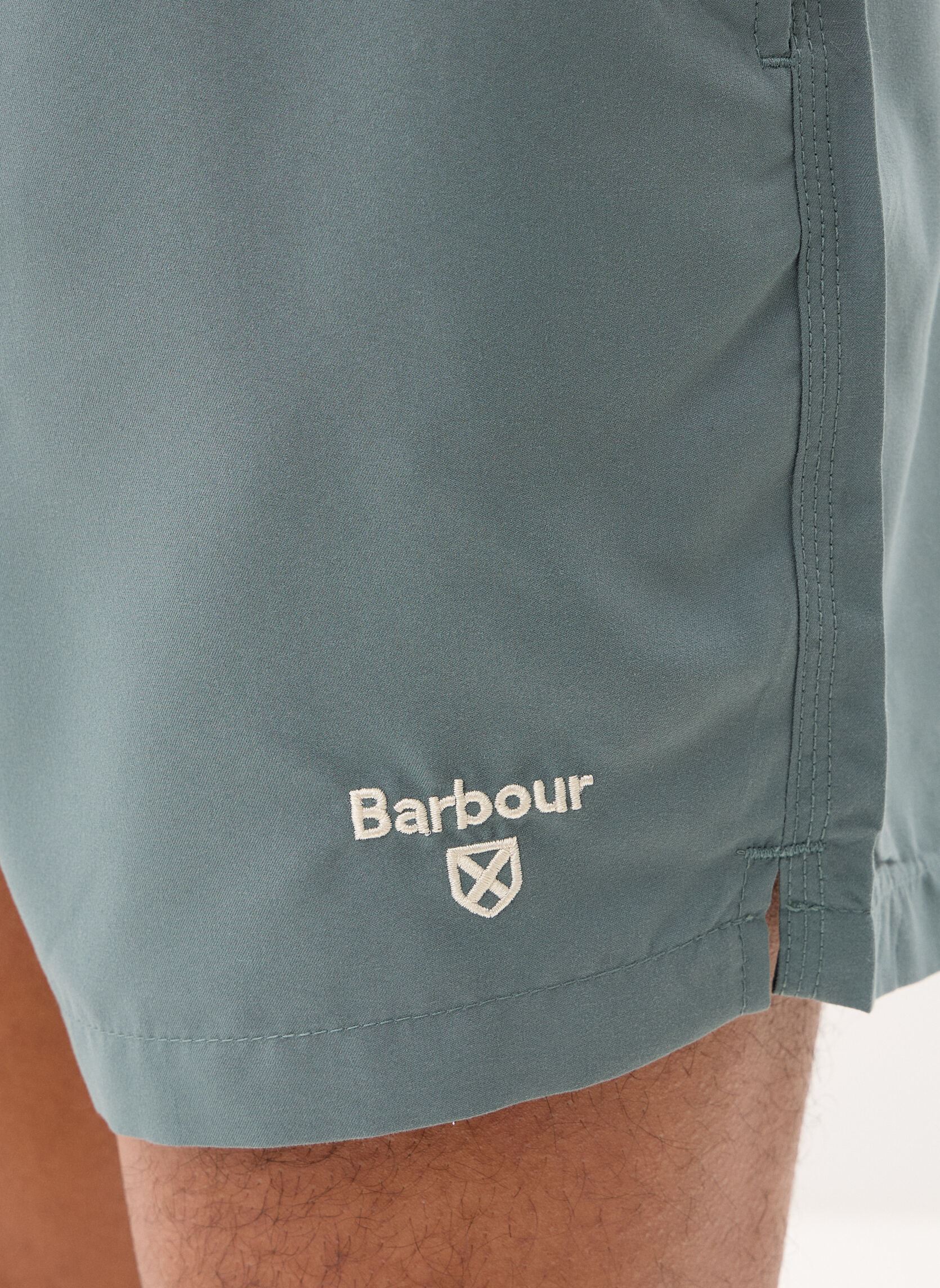 Shorts de bain STAPLE LOGO 5' SWIN SHORT homme vert Barbour Shorts de bain STAPLE LOGO 5' SWIN SHORT homme vert VINTAGE TEAL