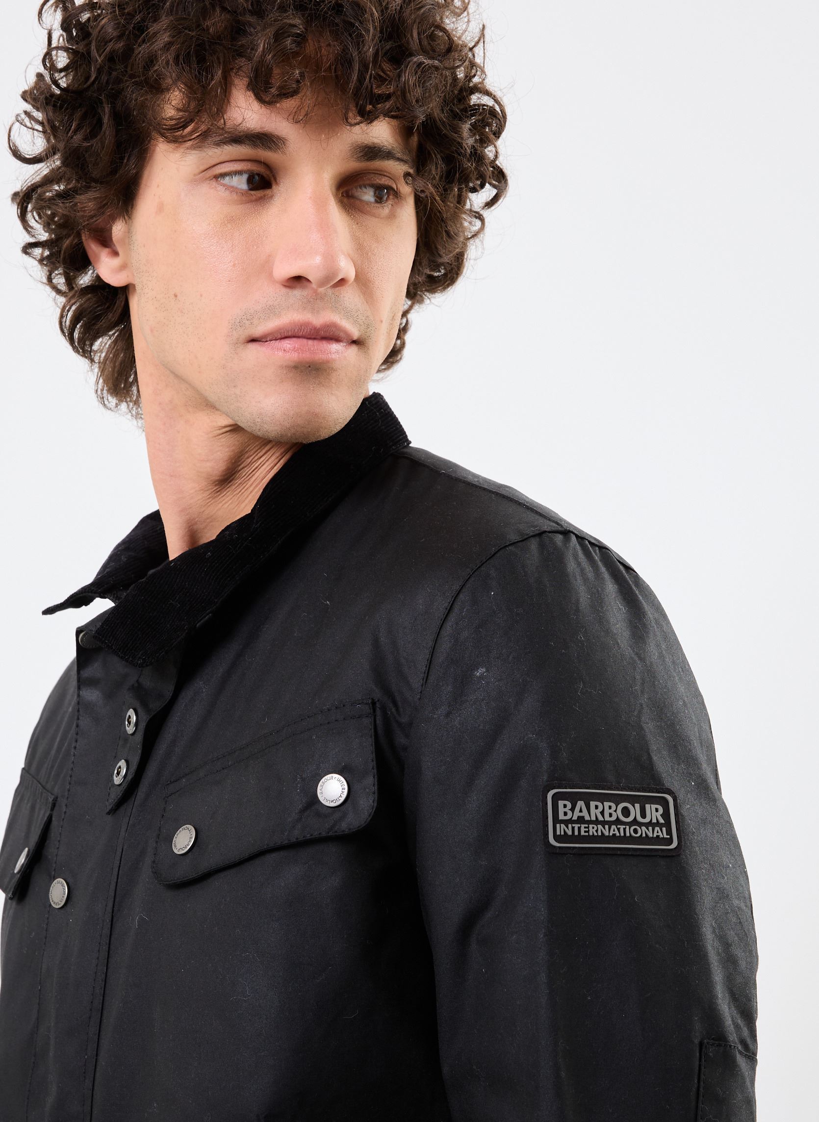 Vestes imperméables B.INTL TOURER DUKE WAX homme noir Barbour Vestes imperméables B.INTL TOURER DUKE WAX homme noir Black