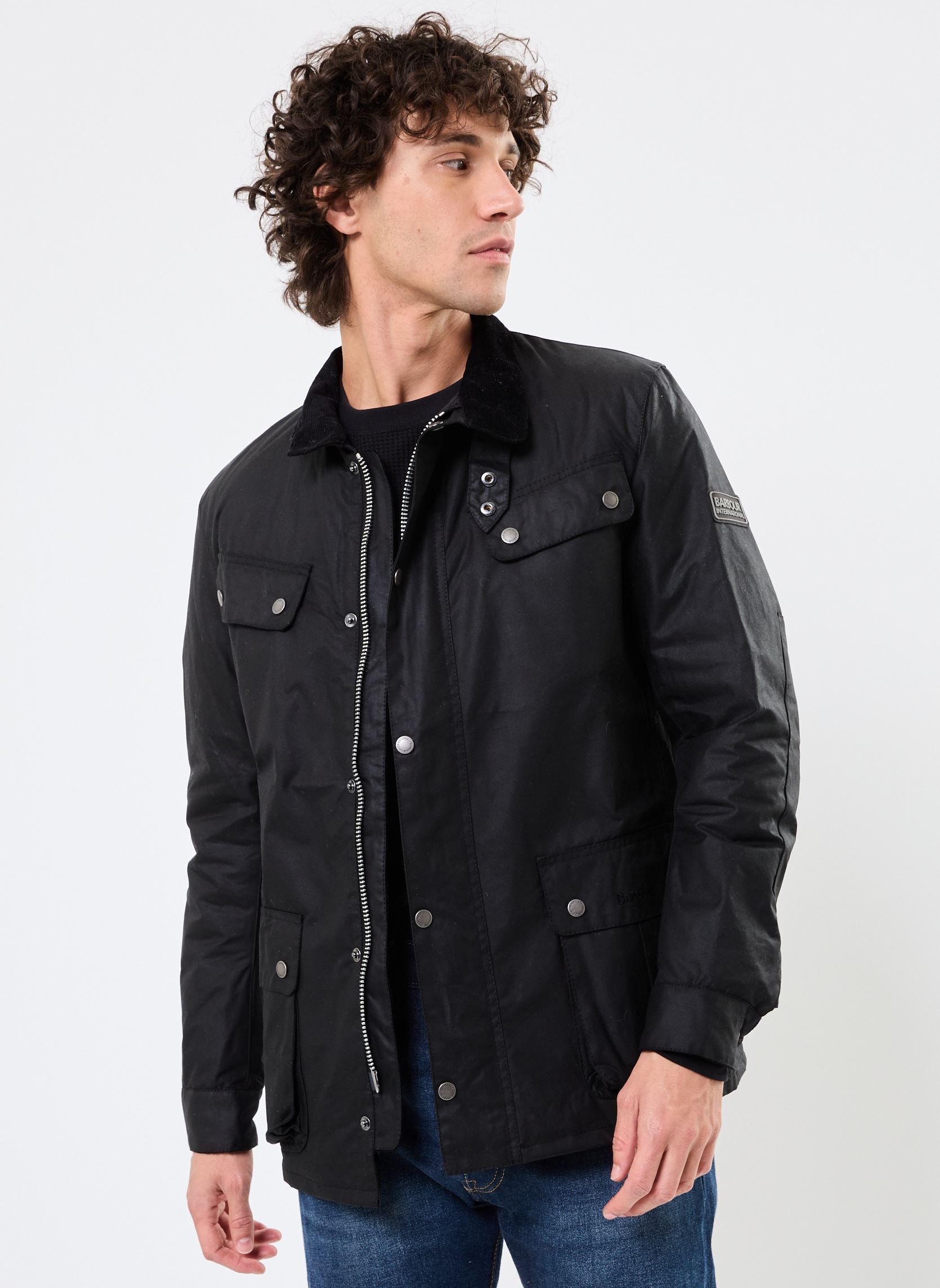 Vestes imperméables B.INTL TOURER DUKE WAX homme noir Barbour Vestes imperméables B.INTL TOURER DUKE WAX homme noir Black