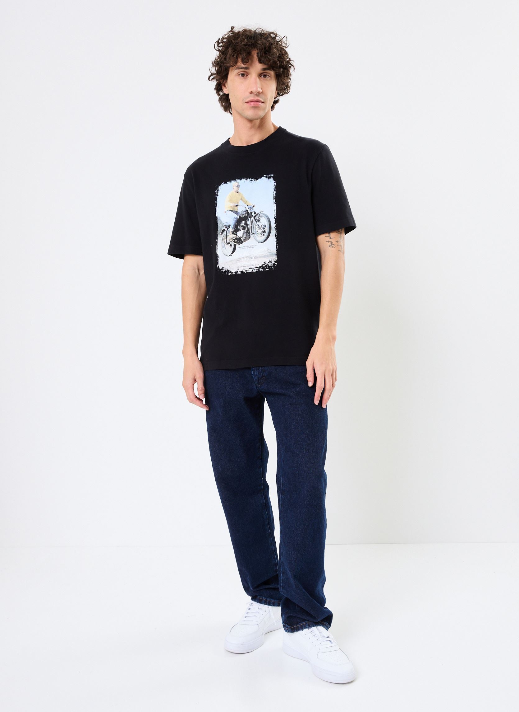 Tee-shirts manches courtes B.INTL COSTER SMQ GRAPHIC T-SHIRT homme noir Barbour Tee-shirts manches courtes B.INTL COSTER SMQ GRAPHIC T-SHIRT homme noir BLACK