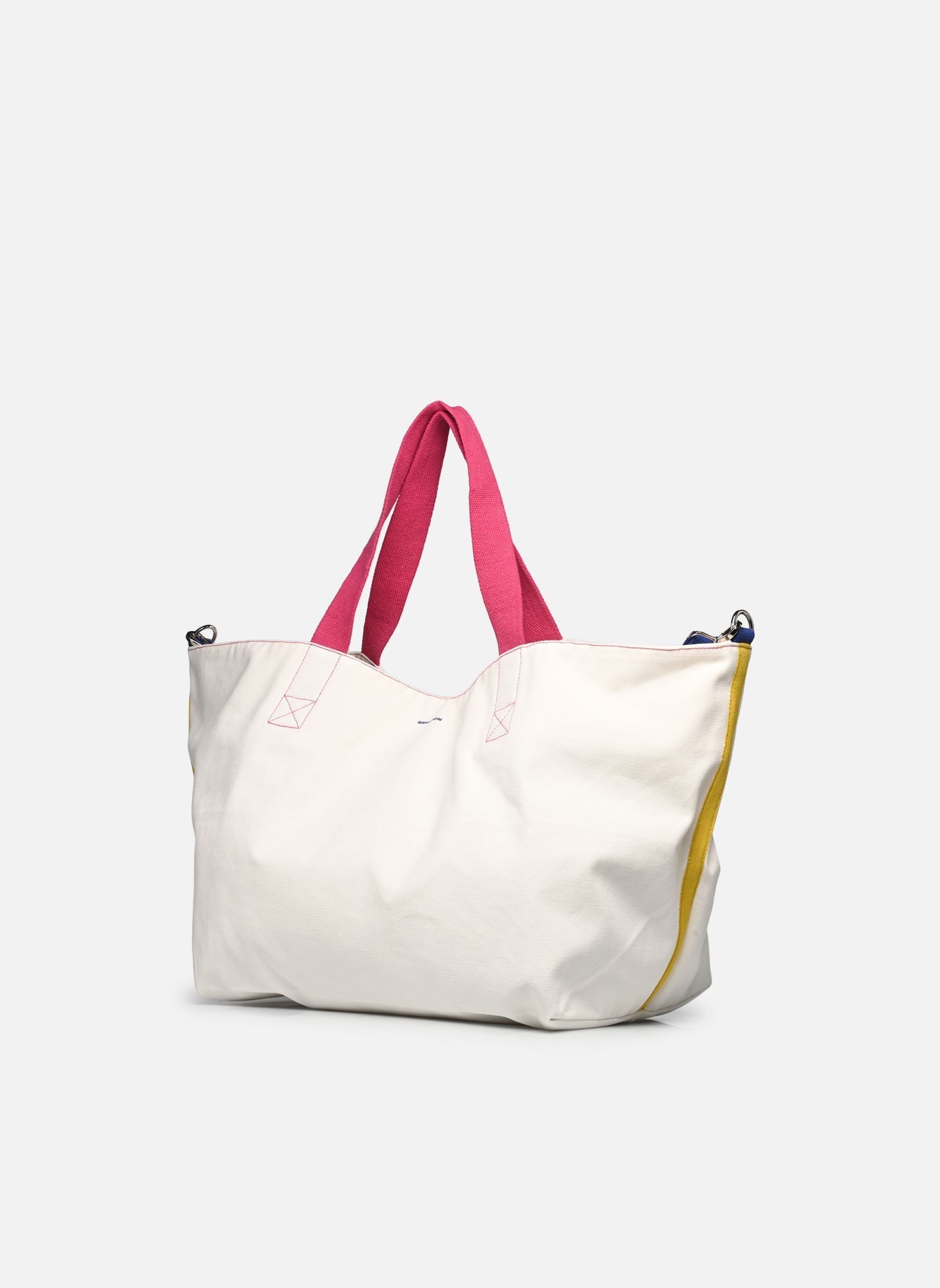 Schoudertassen SHOP.BAG NELLORE L dames wit Bensimon Schoudertassen SHOP.BAG NELLORE L dames wit Ecru