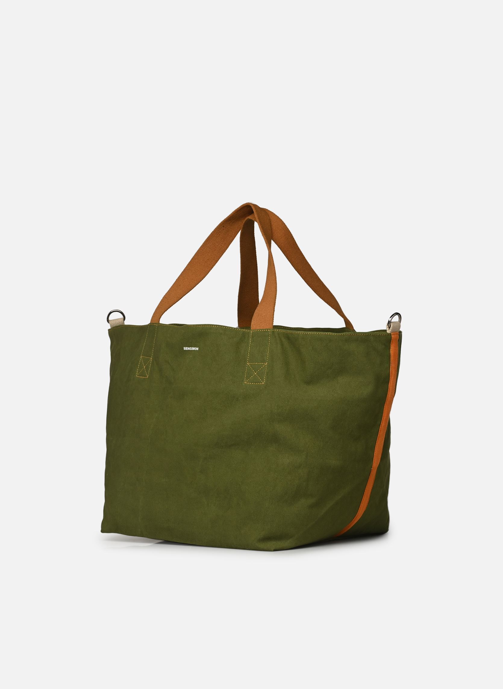 Sacs bandoulière SHOP.BAG NELLORE L femme vert Bensimon Sacs bandoulière SHOP.BAG NELLORE L femme vert Kaki